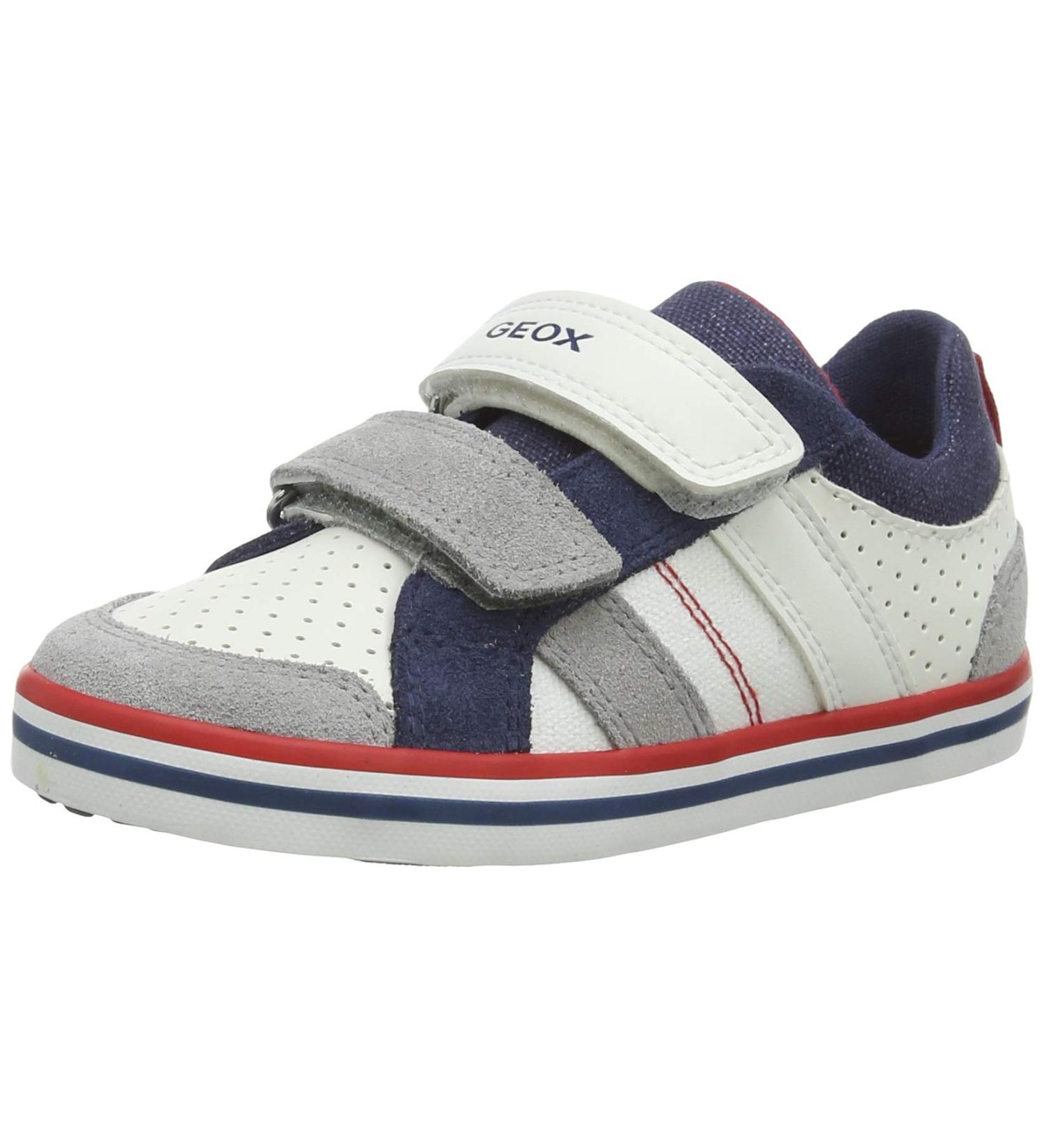 Geox Baby Boy's B Kilwi C Sneakers - White Grey 7.5 UK Child - Buy Online on GoSupps.com