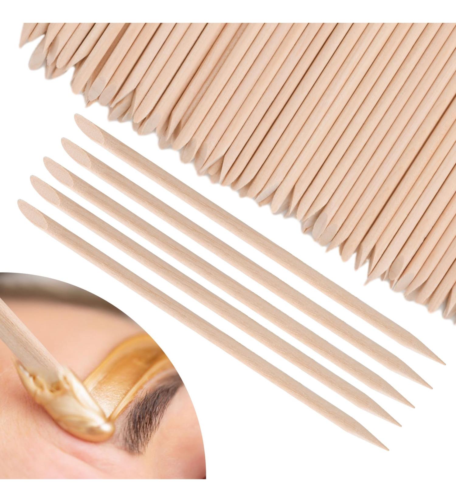 Wooden Wax Sticks Eyebrow Lip Nose Waxing Sticks Small Wax Spatulas Applicator Wood Craft Sticks for Hair Removal and Smooth Skin Spa and Home Usage (300PCS) - Buy Online on GoSupps.com