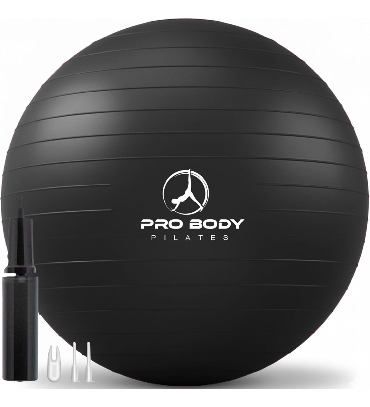 ProBody - Pilates Exercise Ball - Multiple Sizes Gym Grade Balance Ball for Fitness - Yoga - Workout Pregnancy & Physical Therapy - Buy Online on GoSupps.com