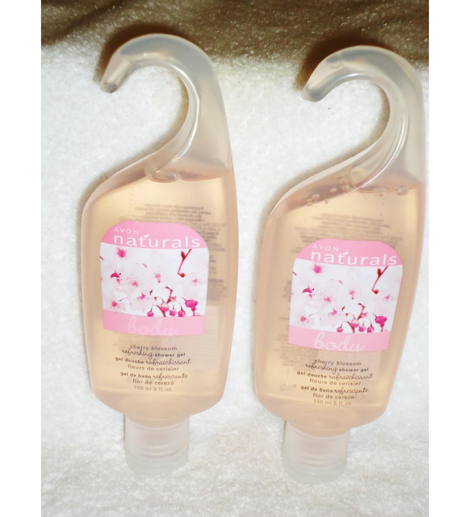 2 Avon Naturals Refreshing Shower Gel Cherry Blossom