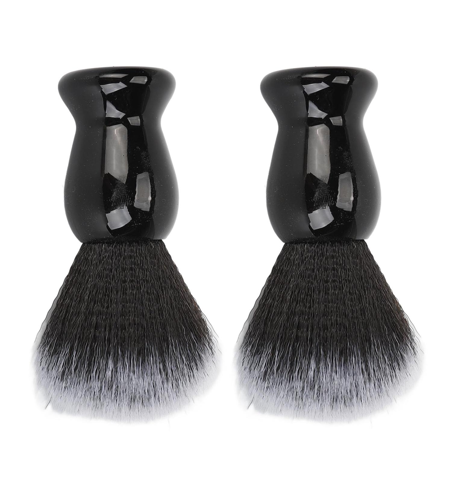 2-Piece Ergonomic Hairdressing Base & Beard Foam Brush Set | Fast-Drying Residue Remover for Men - Buy Online on GoSupps.com