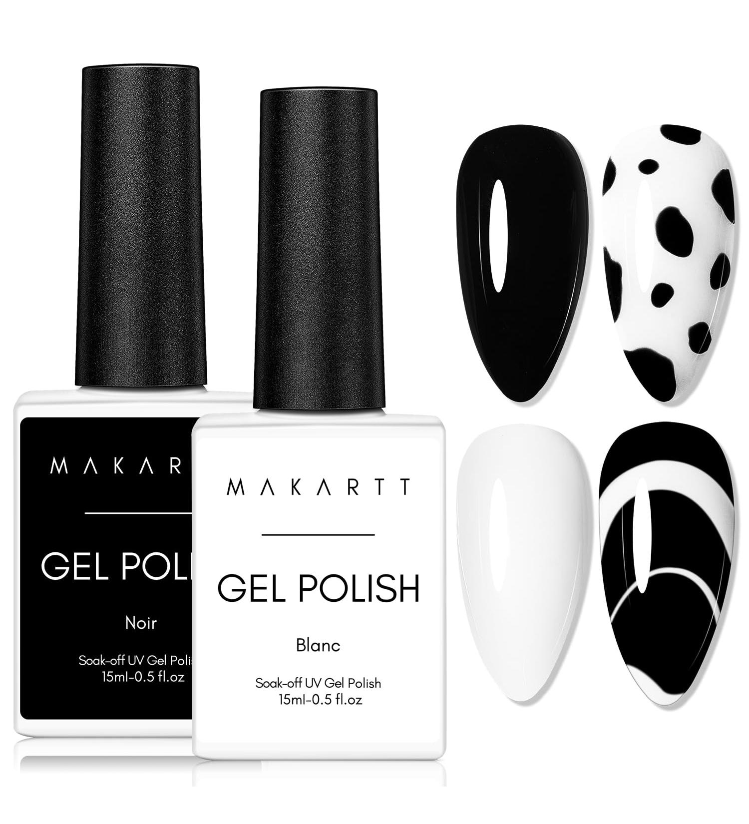 Makartt Black White Nail Gel Polish Kit: Long Last - Buy Online on GoSupps.com