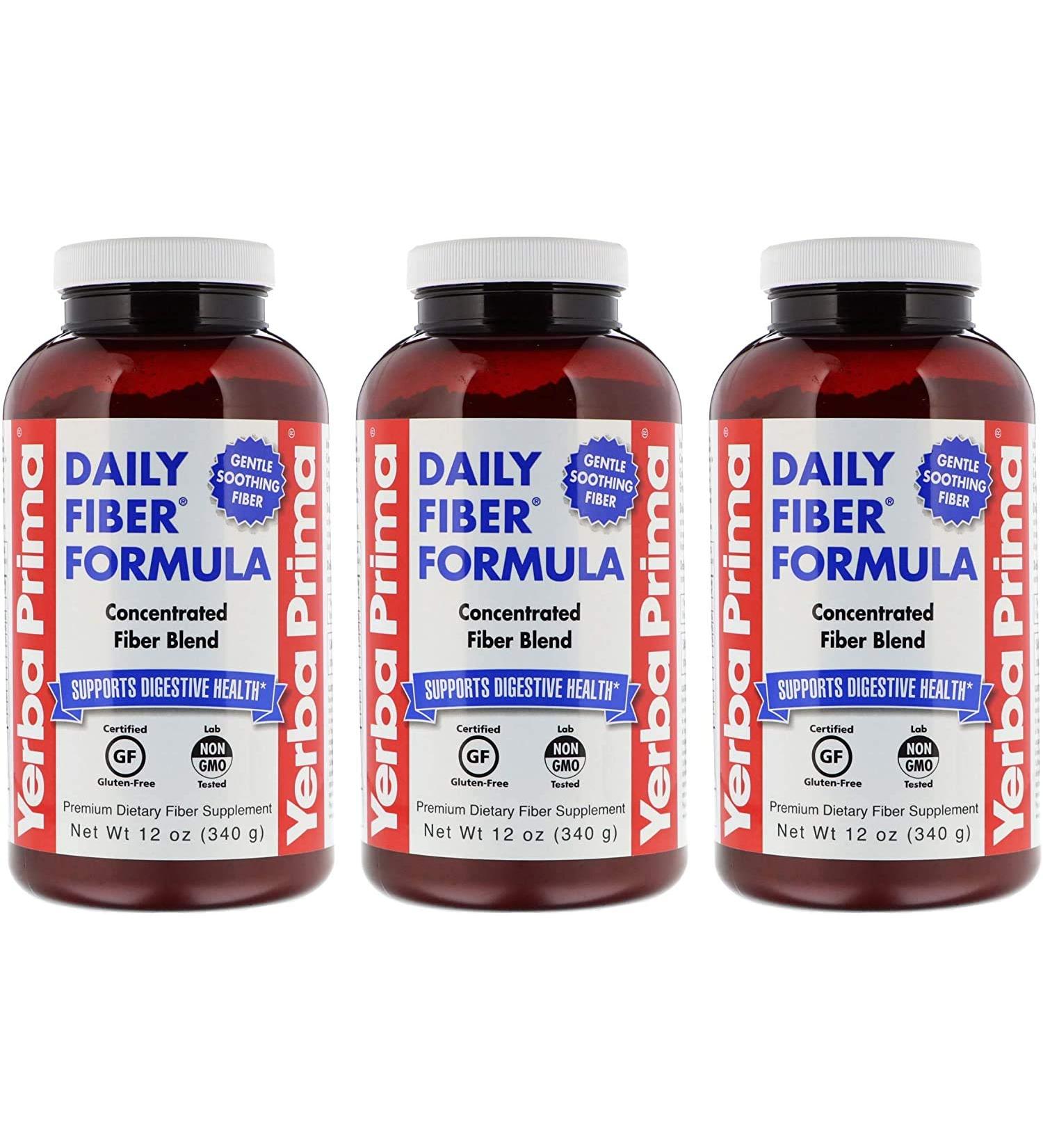 Yerba Prima Daily Fiber Formula 12 oz | Best Organic Fiber Supplement - Buy Online on GoSupps.com