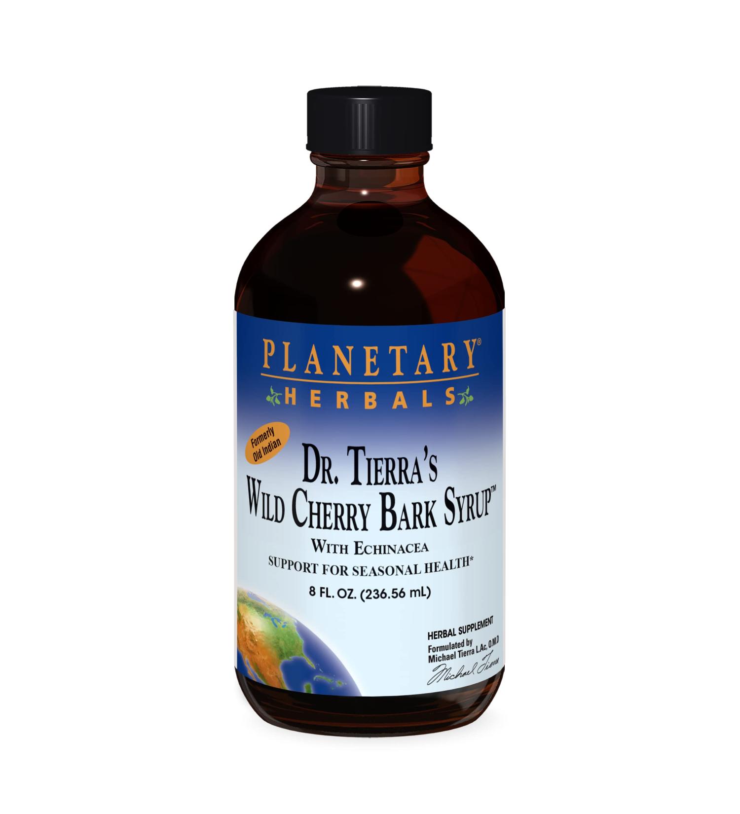 Buy Planetary Herbals Old Indian Wild Cherry Bark Syrup & Heal Premium Hemp Oil Drops - 8 Fl Oz | International Shipping Available - Buy Online on GoSupps.com