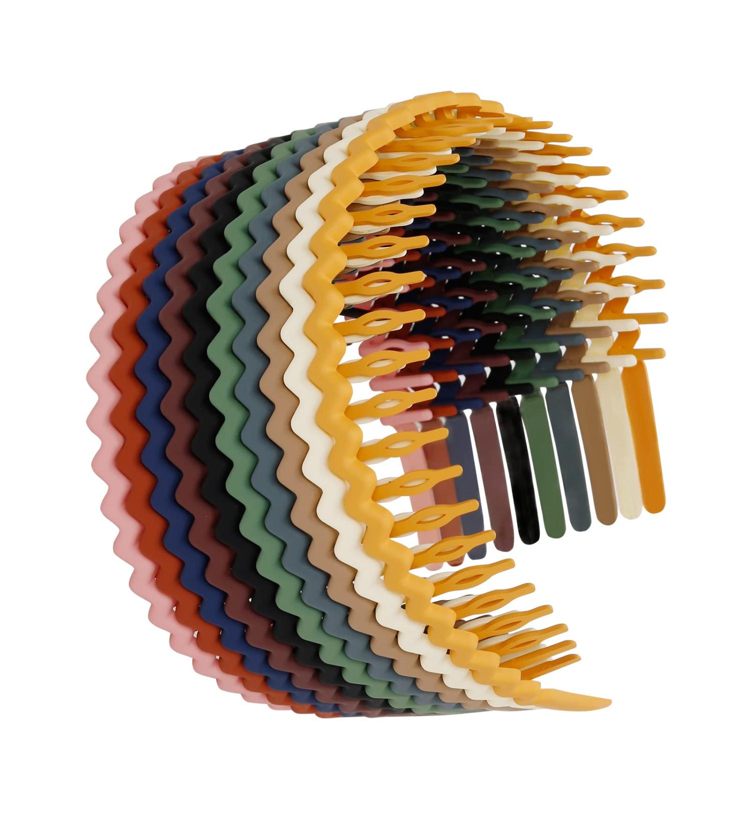 WOVOWOVO Plastic Hair Bands with Teeth 10 Pack - Non Slip Thin Headbands for Women, Girls, and Teens - Hair Comb Head Bands for Hair Accessories - Buy Online on GoSupps.com