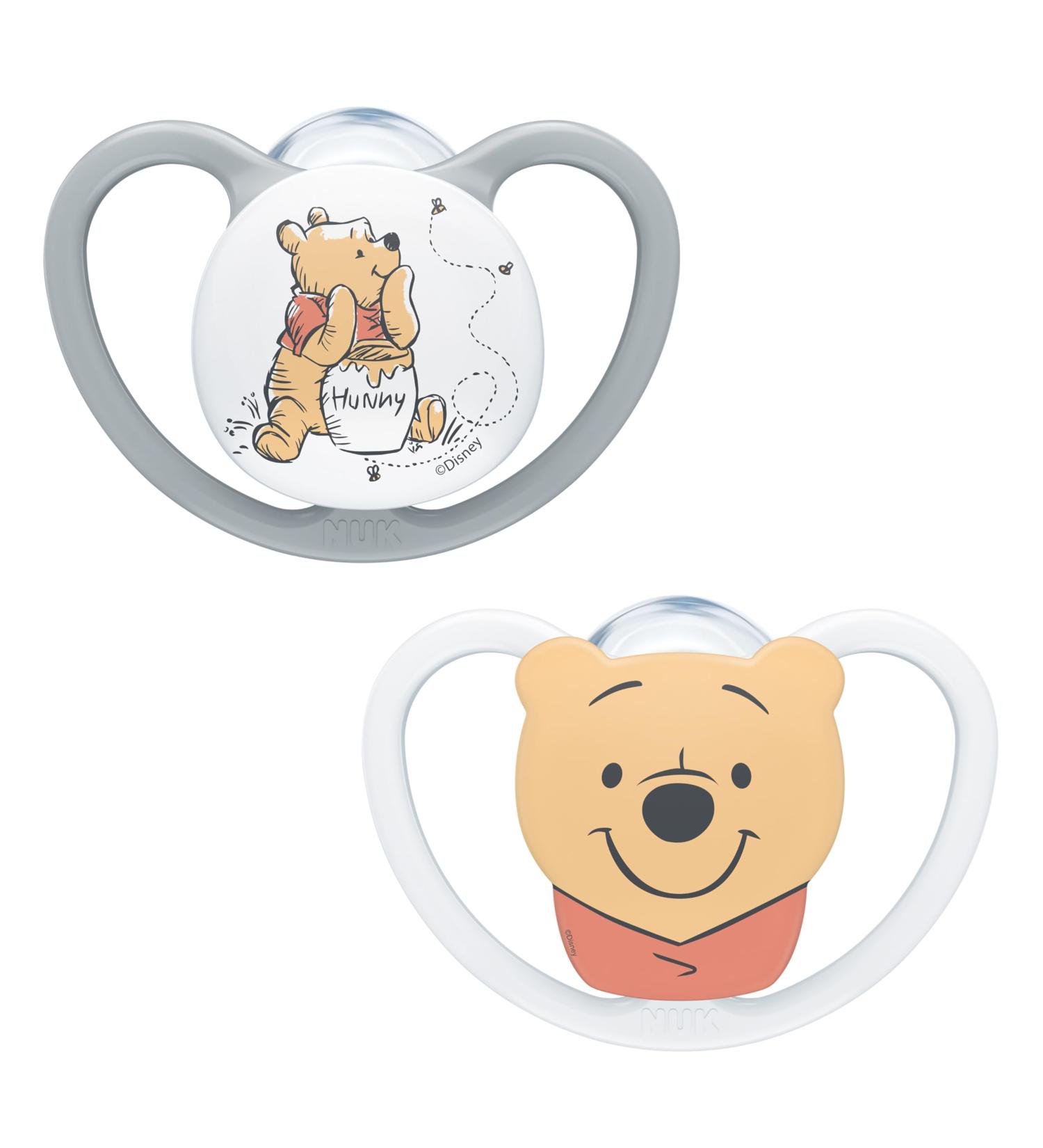 Buy NUK Space Pacifier 6-18 Months - Winnie the Pooh | 2 Pack | Best for Babies Worldwide - Buy Online on GoSupps.com