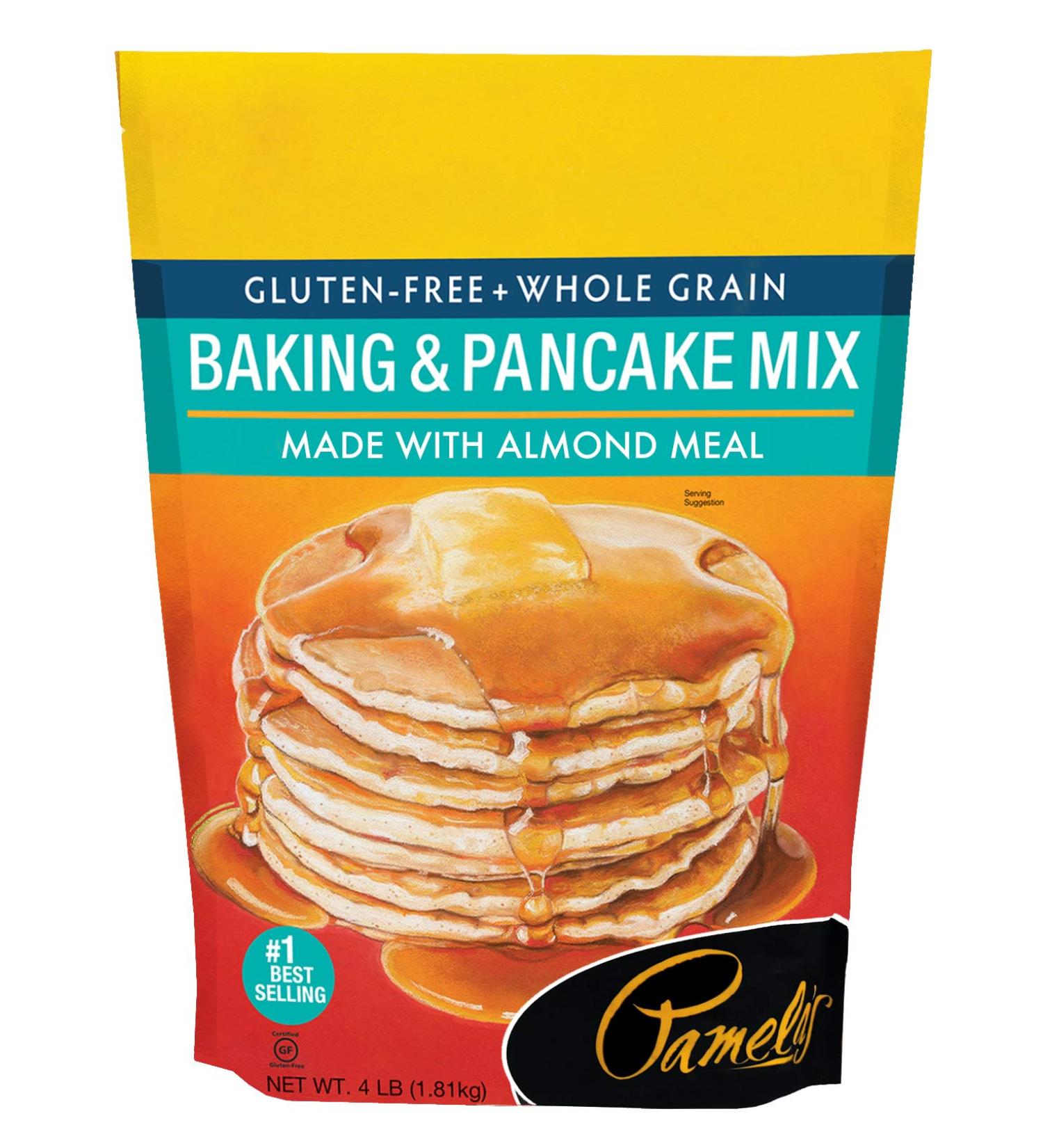 Pamela's Products Gluten Free Baking & Pancake Mix 64oz - Unflavored | Top-Rated Gluten-Free Mix - Buy Online on GoSupps.com