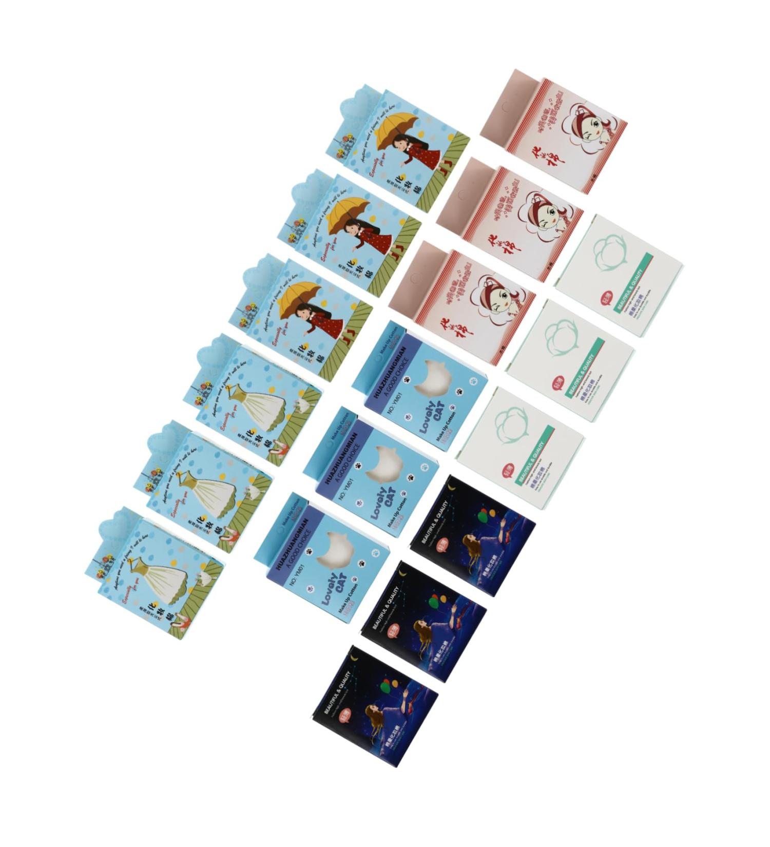 minkissy 18boxes Cleansing Cotton Make up Remover Wipes for Face Makeup Wipes Non Woven Facial Pads Cosmetic Remover Pad Makeup Cleaning Mat Accessories Girl White Non-woven Fabric The Face - Buy Online on GoSupps.com