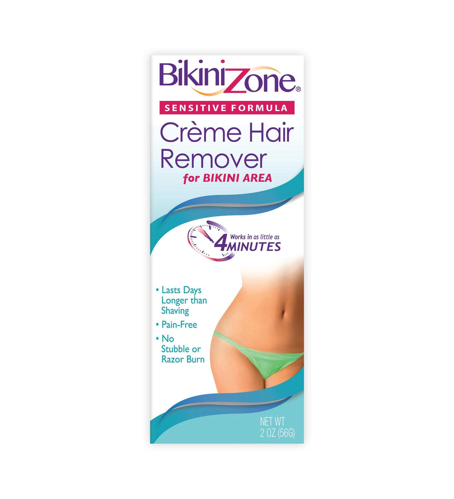 Bikini Zone Bikini Creme Hair Remover - Fast & Painless Hair Removal Cream - 2 oz - Buy Online on GoSupps.com