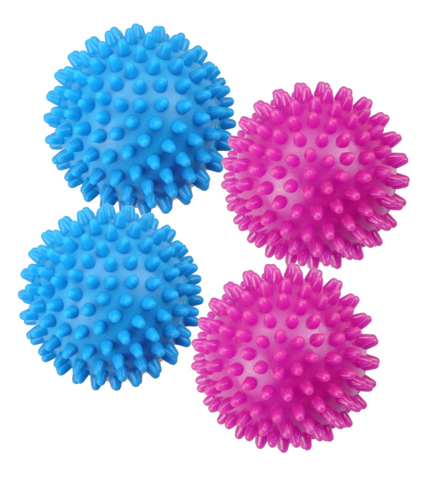 Vanyibro 4 PCS Dryer Balls Reduce Wrinkles Drying Time and Static Electricity Enhance Fabric Softness Reusable Roller Drying Balls - Buy Online on GoSupps.com