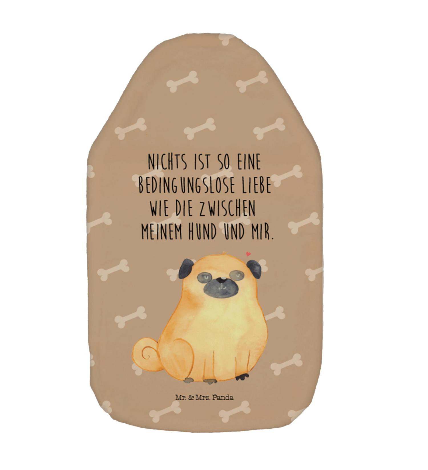 Buy Mr. & Mrs. Panda Warm Bottle Pug | Cute Dog Hot Water Bottle & Grain Pillow Gift for Pet Lovers - Buy Online on GoSupps.com
