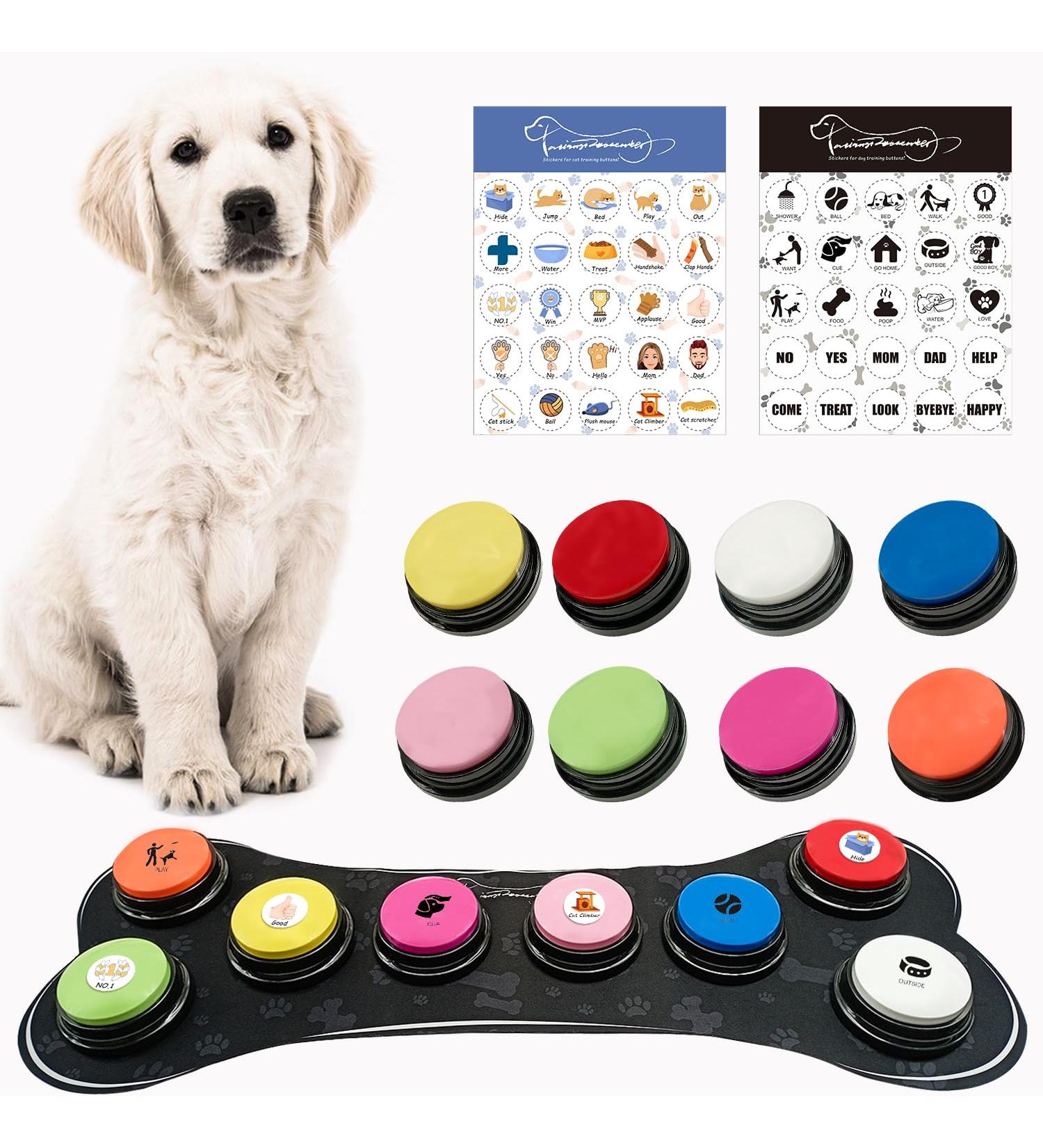 Buy Vikay Set of 8 Color Dog Buttons - Pet Communication Training Kit with 50 Stickers - Teach Your Dog to Speak! - Buy Online on GoSupps.com