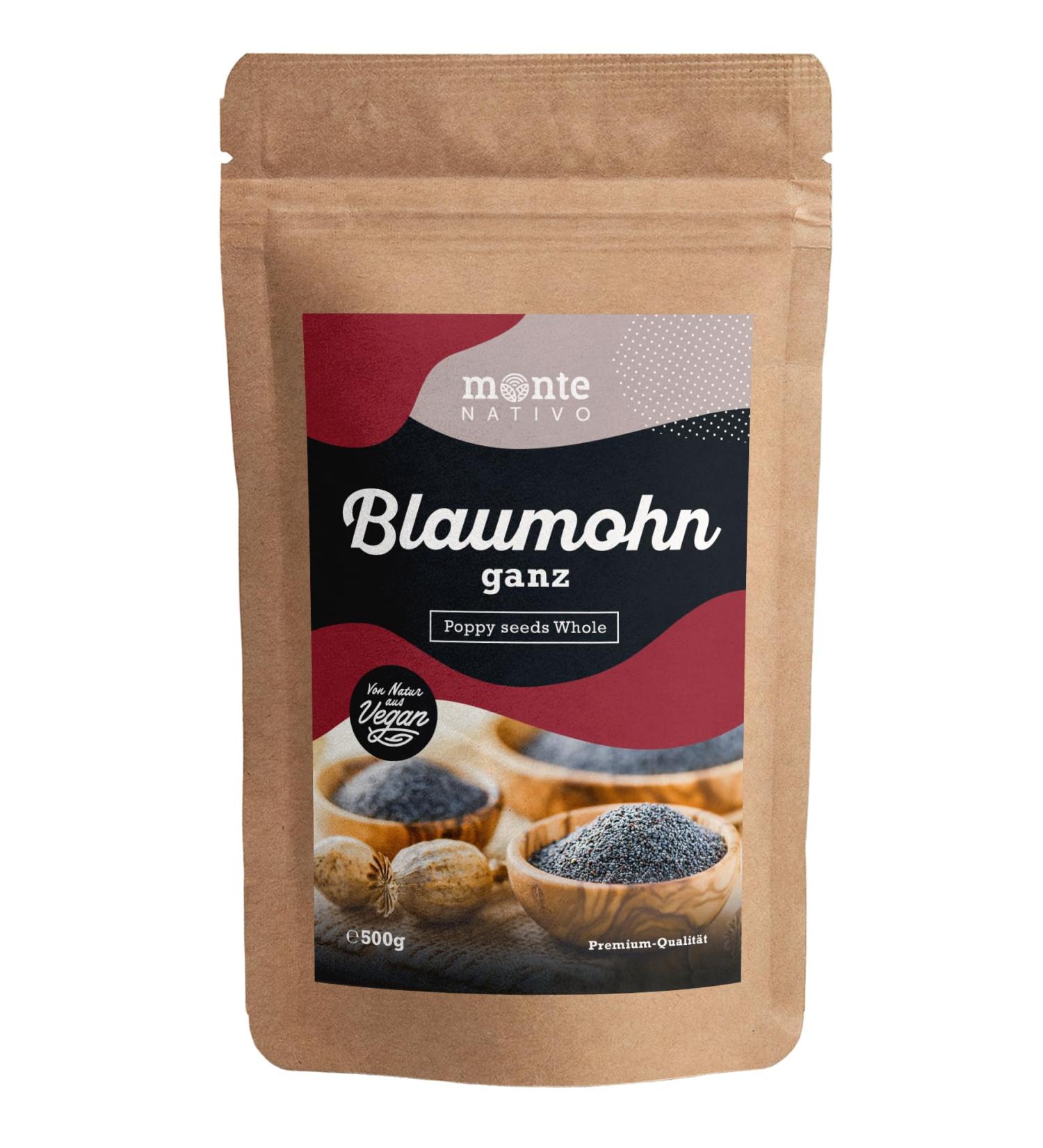 Premium Blaumohn Poppy Seeds (500g) - Ideal for Baking | Dried Spices for International Shipping - Buy Online on GoSupps.com