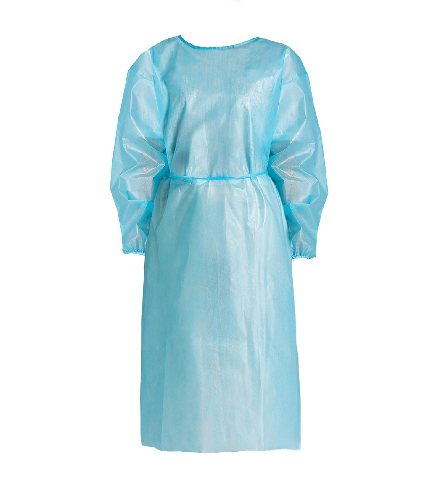 MOXE Level 2 Disposable PPE Isolation Gowns - Fluid Resistant, Lightweight, Full Coverage Aprons - 20 Pack - Buy Online on GoSupps.com
