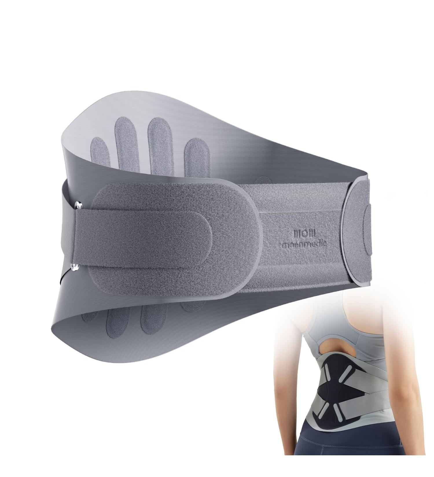 Ergonomic Back Brace for Lower Back Pain Relief | Soft 3D Knit Lumbar Support Belt for Men & Women | Anti-Skid Herniated Disc & Sciatica Relief (M 26-41 65-105cm - Buy Online on GoSupps.com