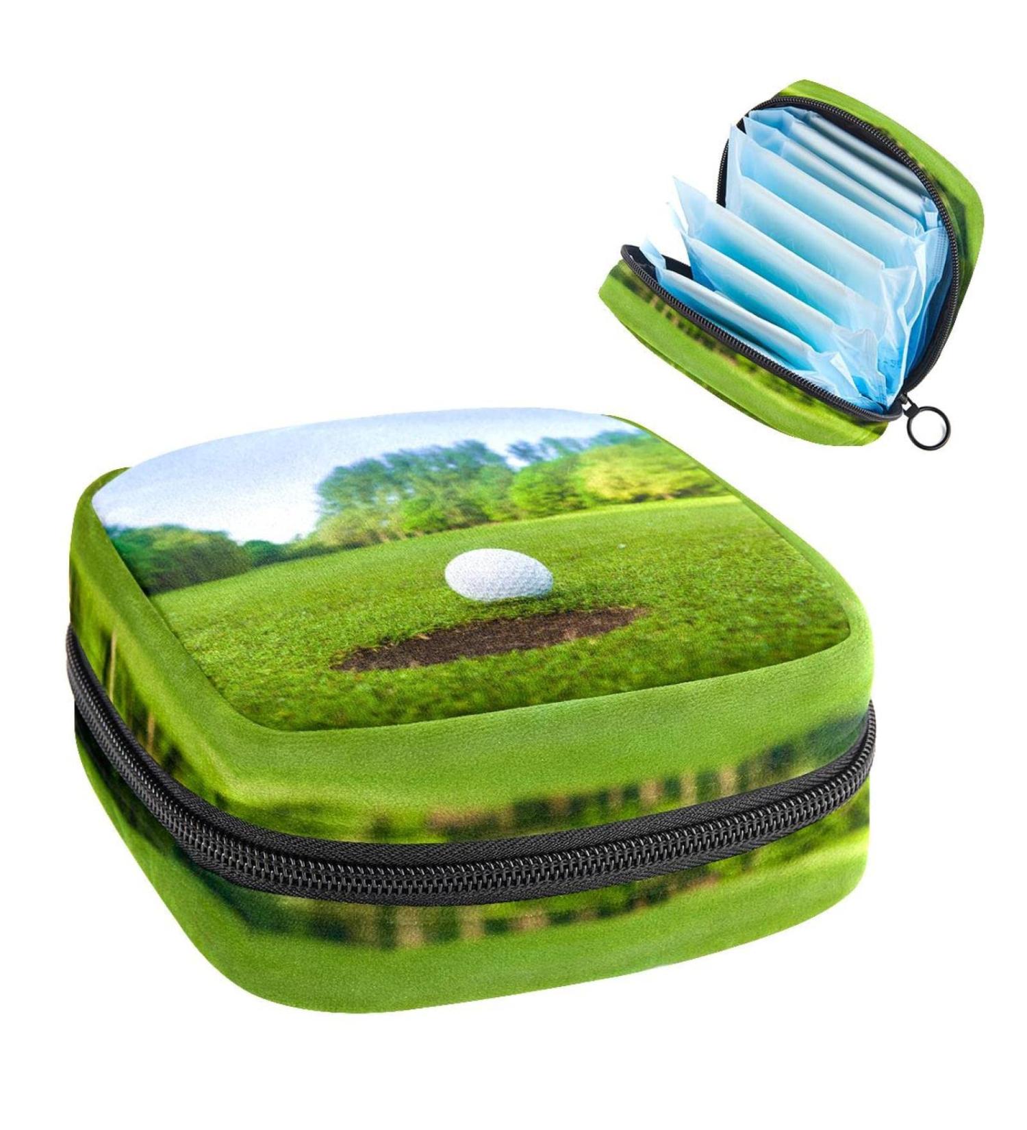 Anna Cowper Sport Golf Ball Sanitary Napkin Storage Bag | Portable Period Pouch for Women Teen Girls | Multi-colored - Buy Online on GoSupps.com