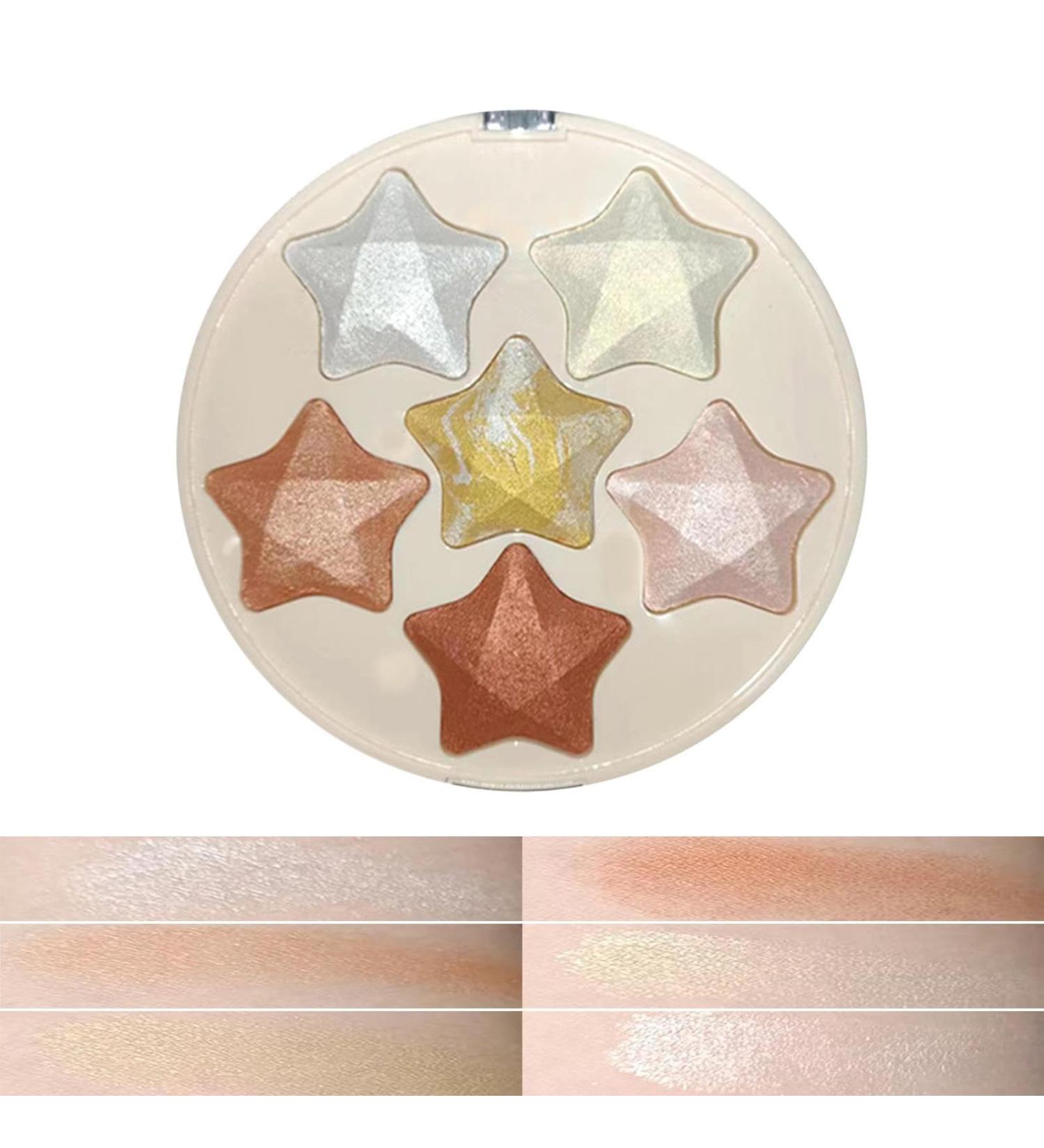 Shimmer Highlighter | Waterproof Long-lasting Glitter Highlighter Face Make-Up for Perfect Nose for Home Working Traveling Gathering Shopping Dating Pochy 01 - Buy Online on GoSupps.com