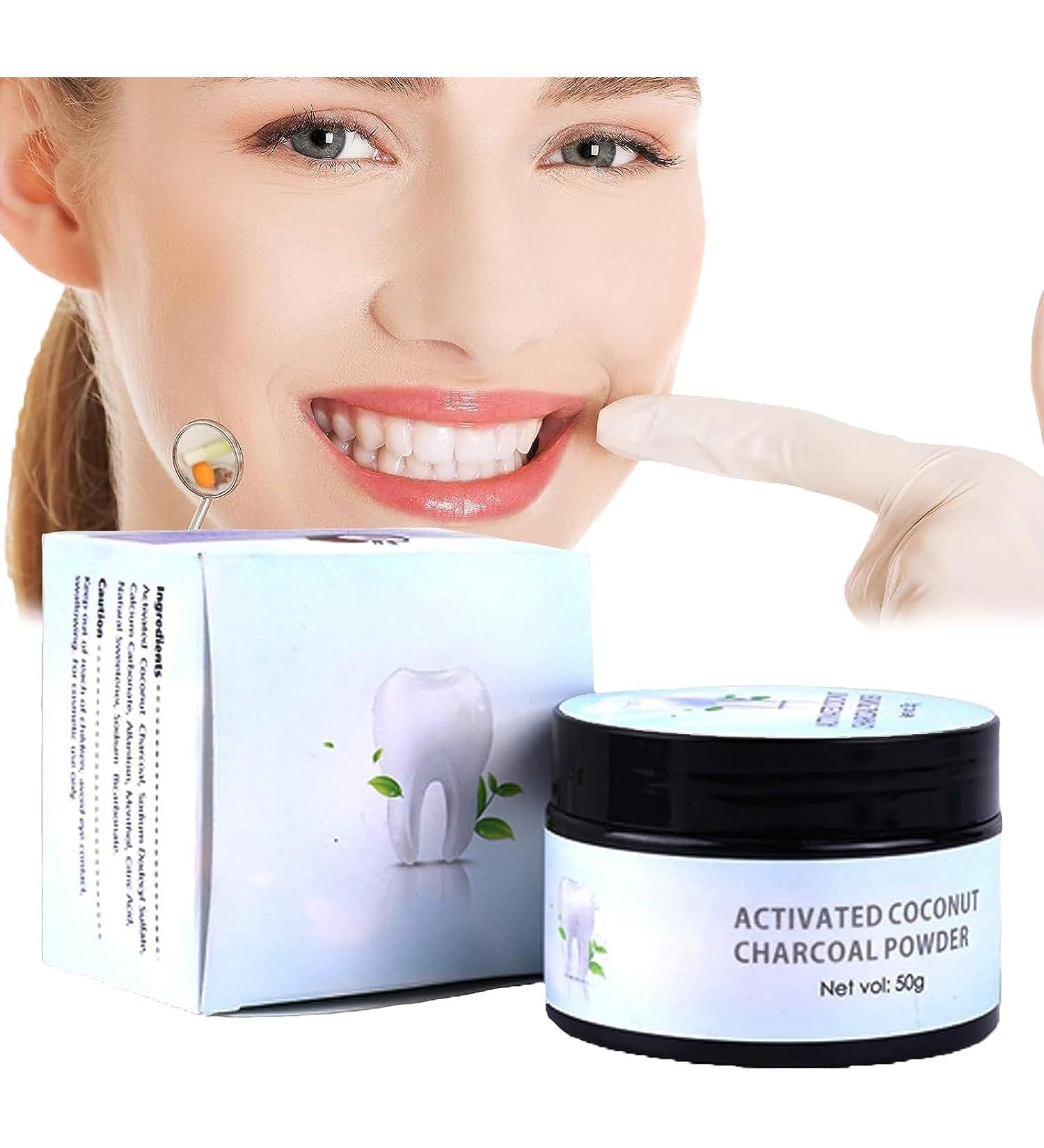 Amore Paris Teeth Whitening Activated Coconut Charcoal Powder Charcoal Teeth Whitening Powder for Whitening Teeth Removing Stains Freshening Breath (5pcs) - Buy Online on GoSupps.com