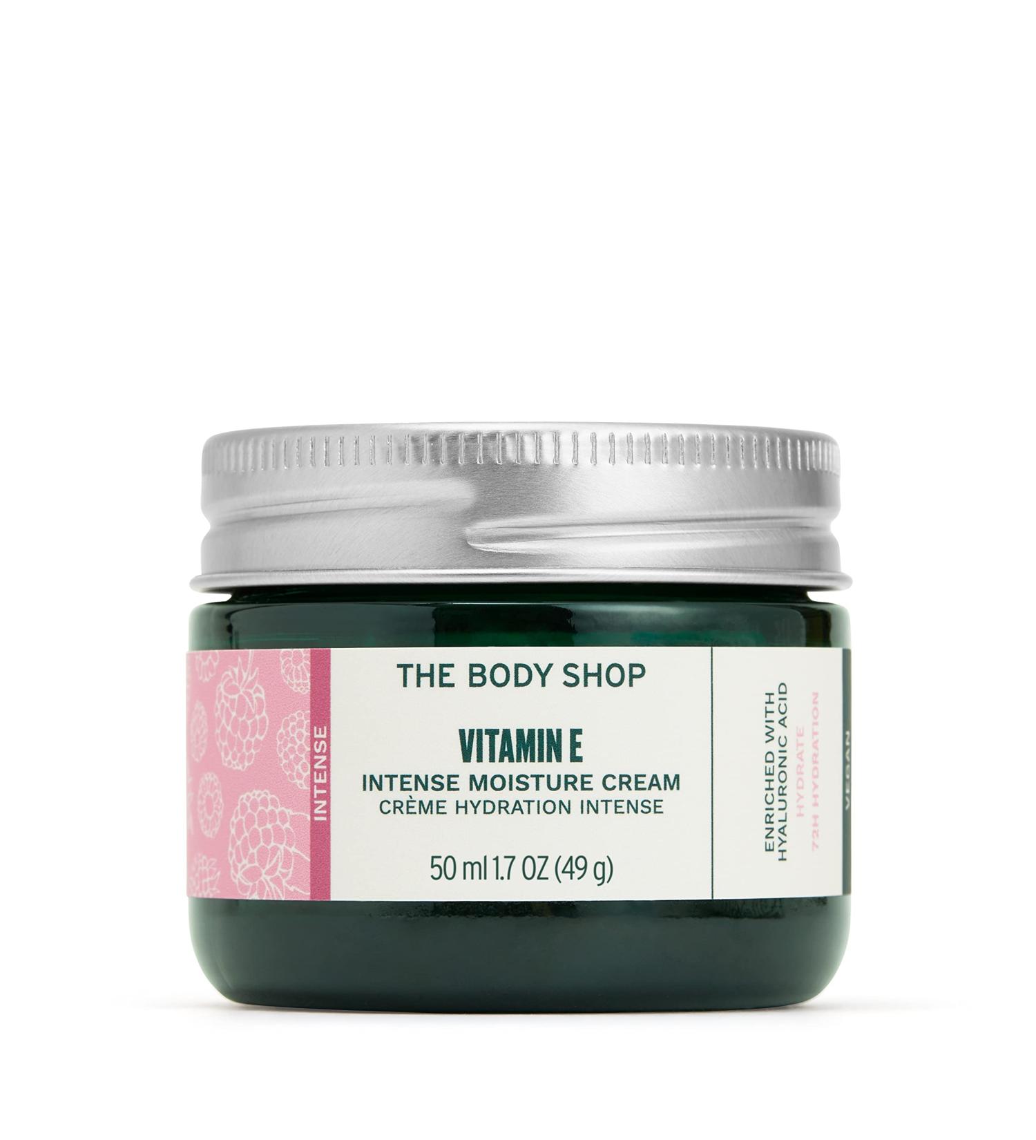 Buy The Body Shop Vitamin E Intense Moisture Cream 50ml - Unisex Hydrating Cream for Dry Skin | International Shipping Available - Buy Online on GoSupps.com