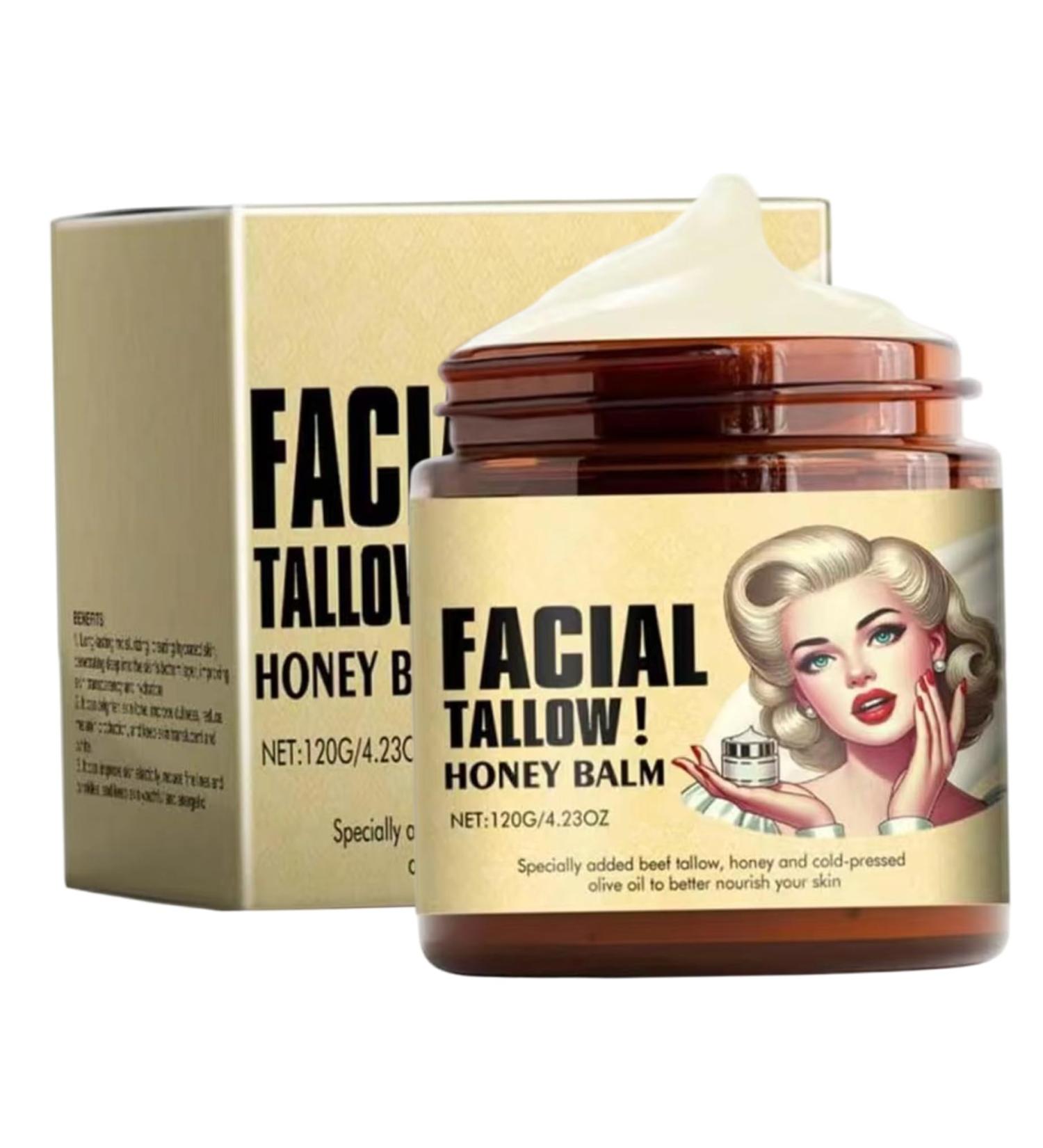 Sgqtqybk Beef Tallow Honey Balm Whipped Tallow Face Cream for Sensitive Skin Multi-Purpose Body Balm Fragrance Free 4.23oz - Buy Online on GoSupps.com