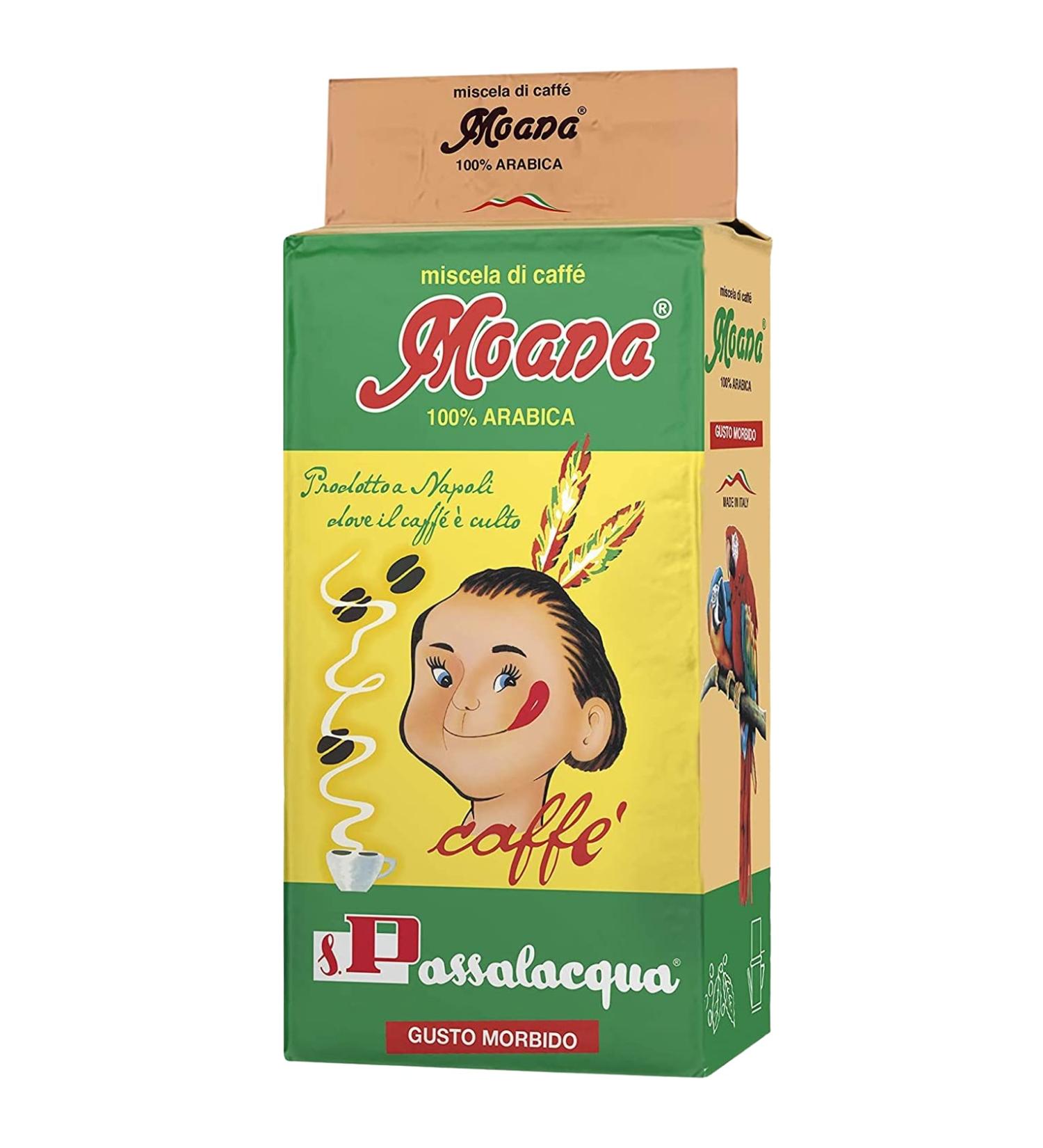 CAFÉ PASSALACQUA MOANA - SOFT TASTE - 100% ARABICA - PACKAGE 250g MOULU