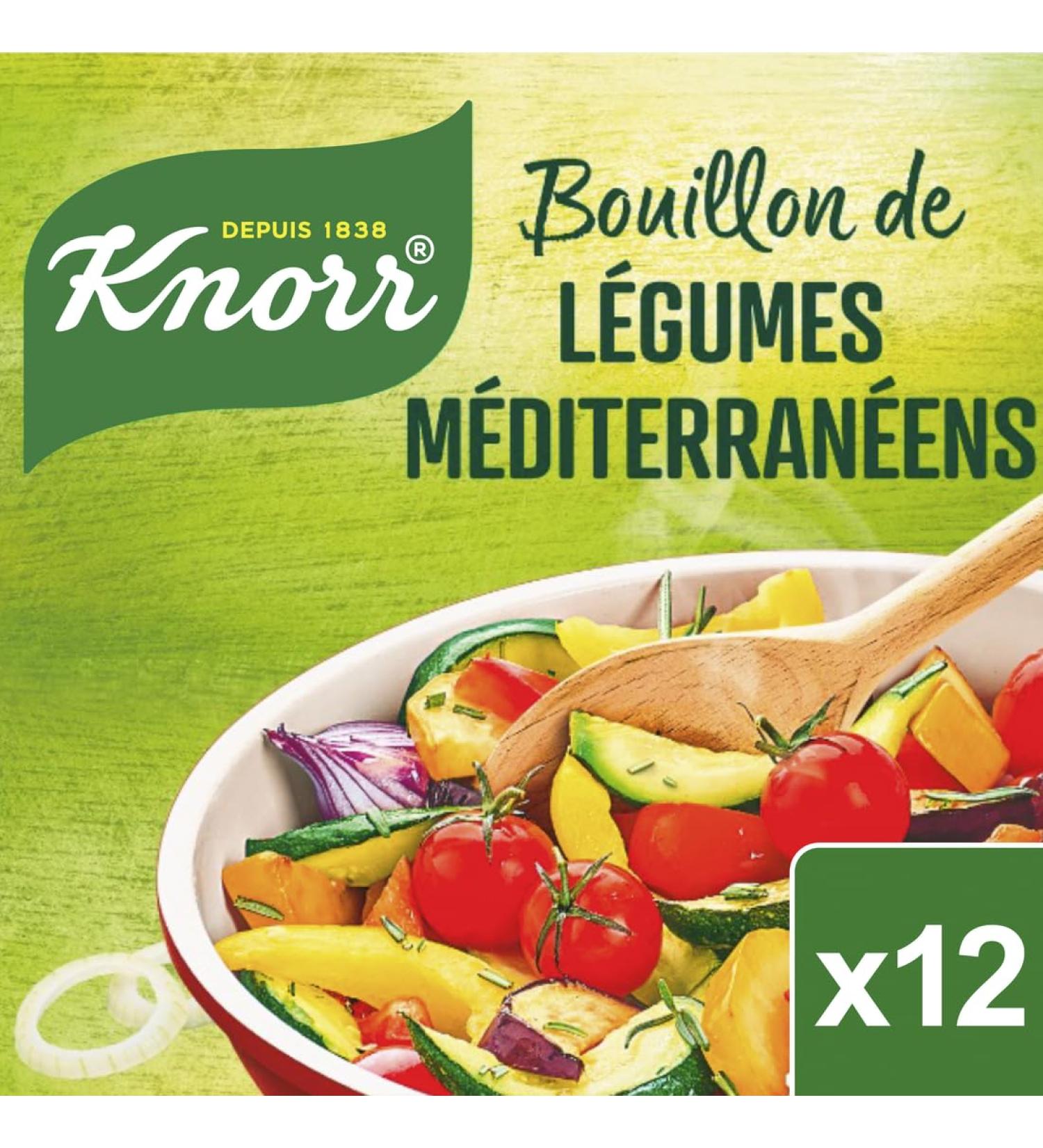 Knorr Mediterranean Vegetable Broth - The 12 Tablets 132 g - Buy Online on GoSupps.com