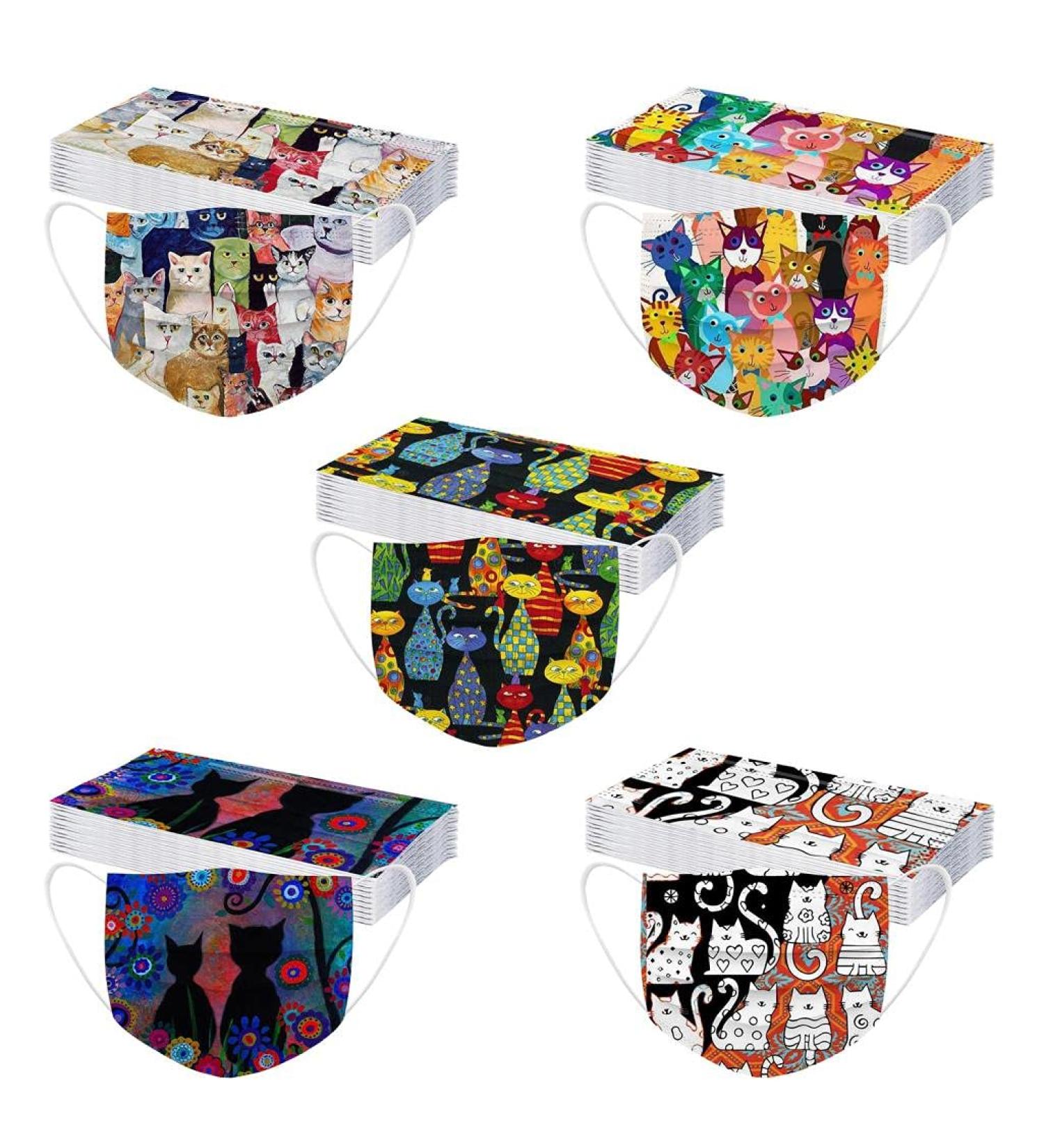 Buy Amyglin 50-Pack Disposable 3-Layer Mouth-Nose Protection Bandana - Breathable Butterfly Motif for Adults - Buy Online on GoSupps.com