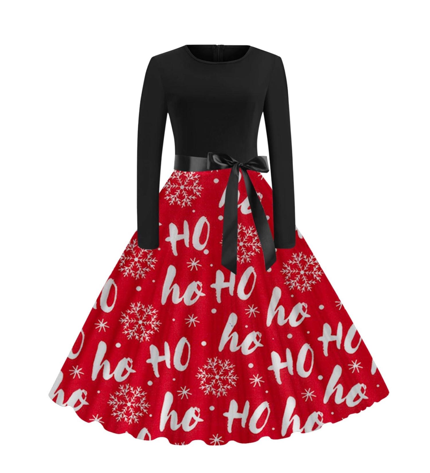Hanxiulin 3D Printed Christmas Sweater Dress - Stylish Holiday Mini Dress & Hoodie for Women - Buy Online on GoSupps.com