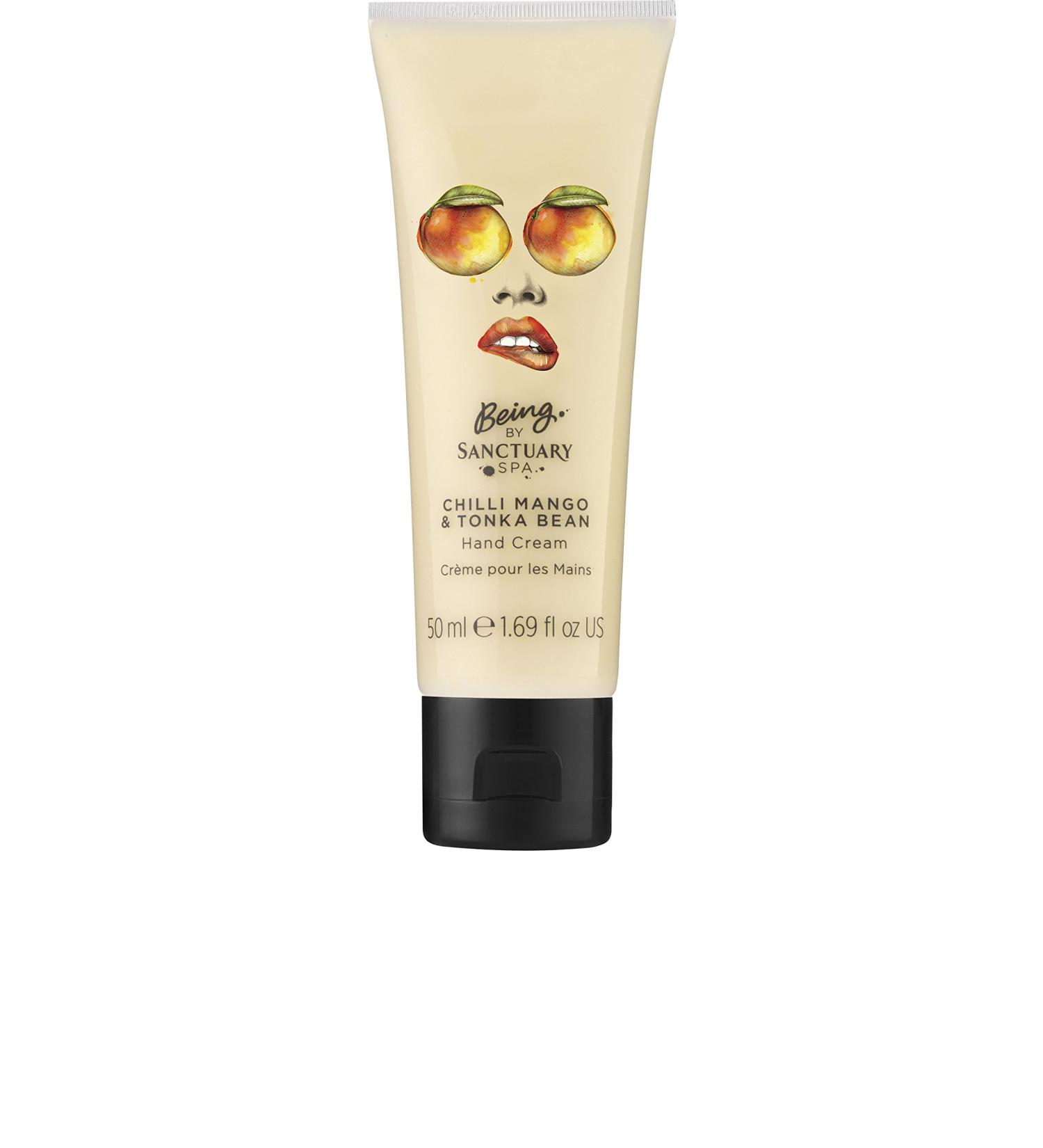 Sanctuary Spa Hand Cream Salted Caramel and Macademia Chilli Mango and Tonka Bean