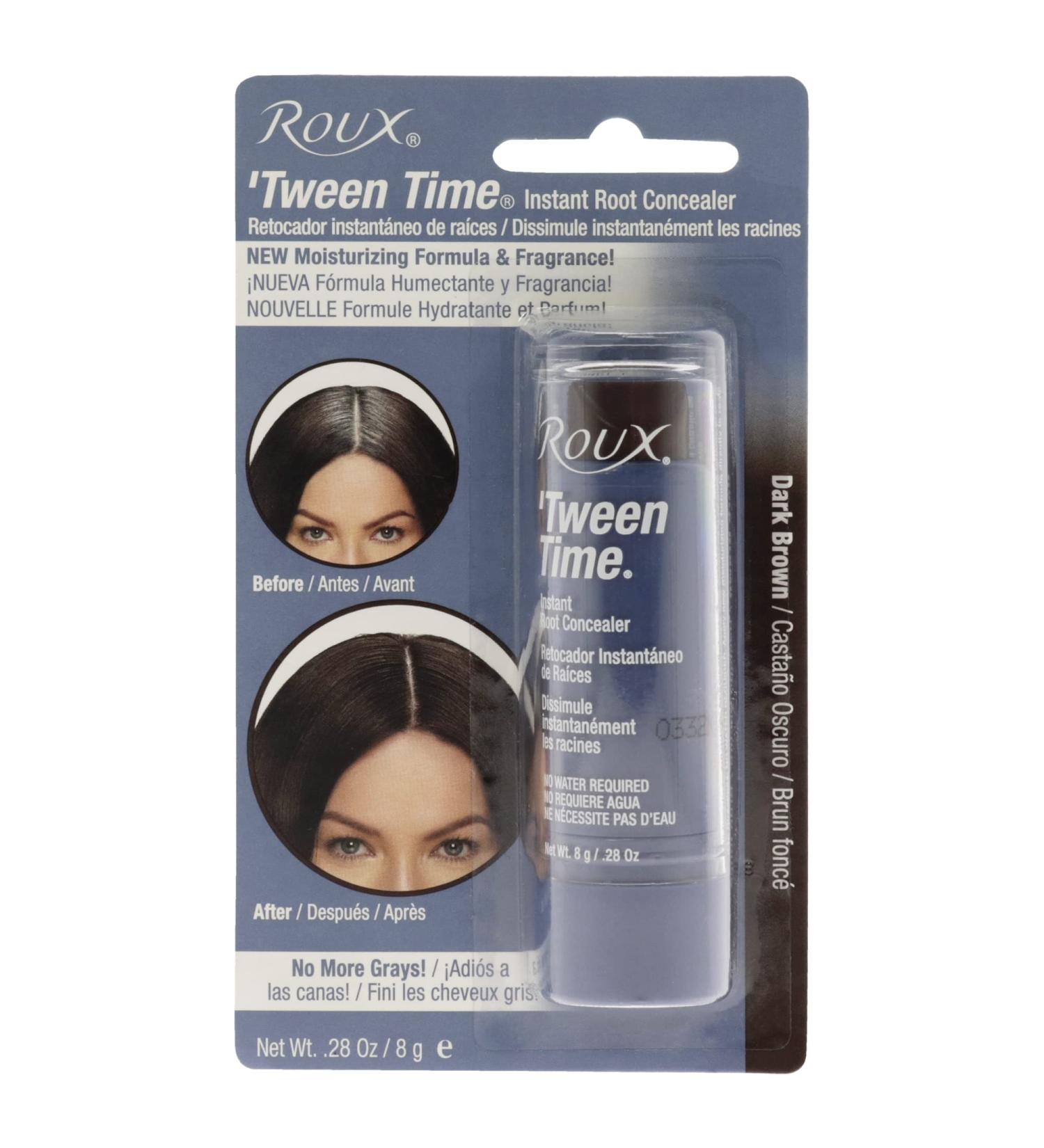 Roux Tween Time Instant Root Concealer Stick - Dark Brown Concealer Unisex 0.28 oz