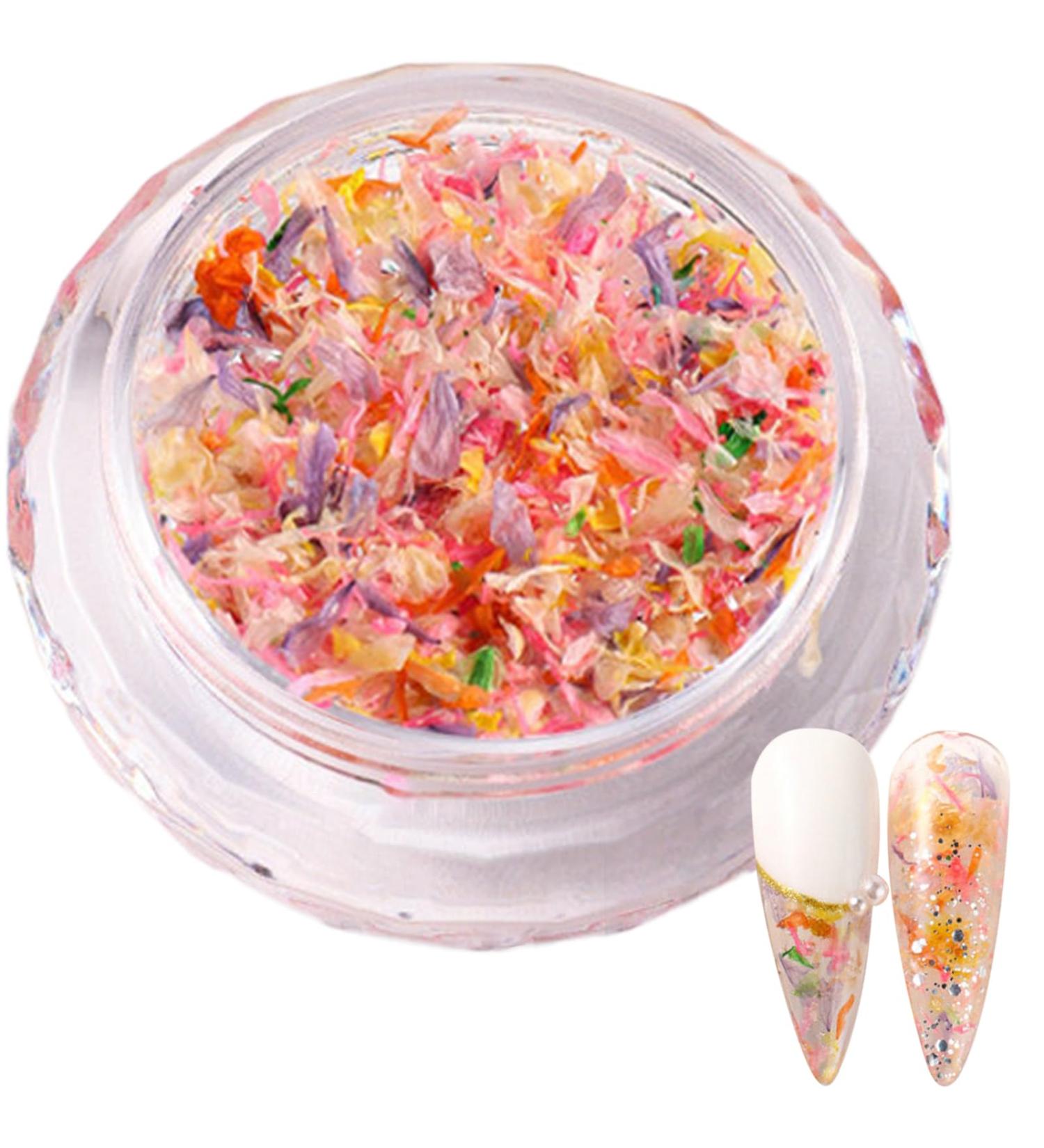 1Box 3D Dried Flower Nails Art Nail Accessories Elegant Nails Art Adornments Decoration Perfect For Nail Decoration Mixed Flowers For Nails Art S053F - Buy Online on GoSupps.com