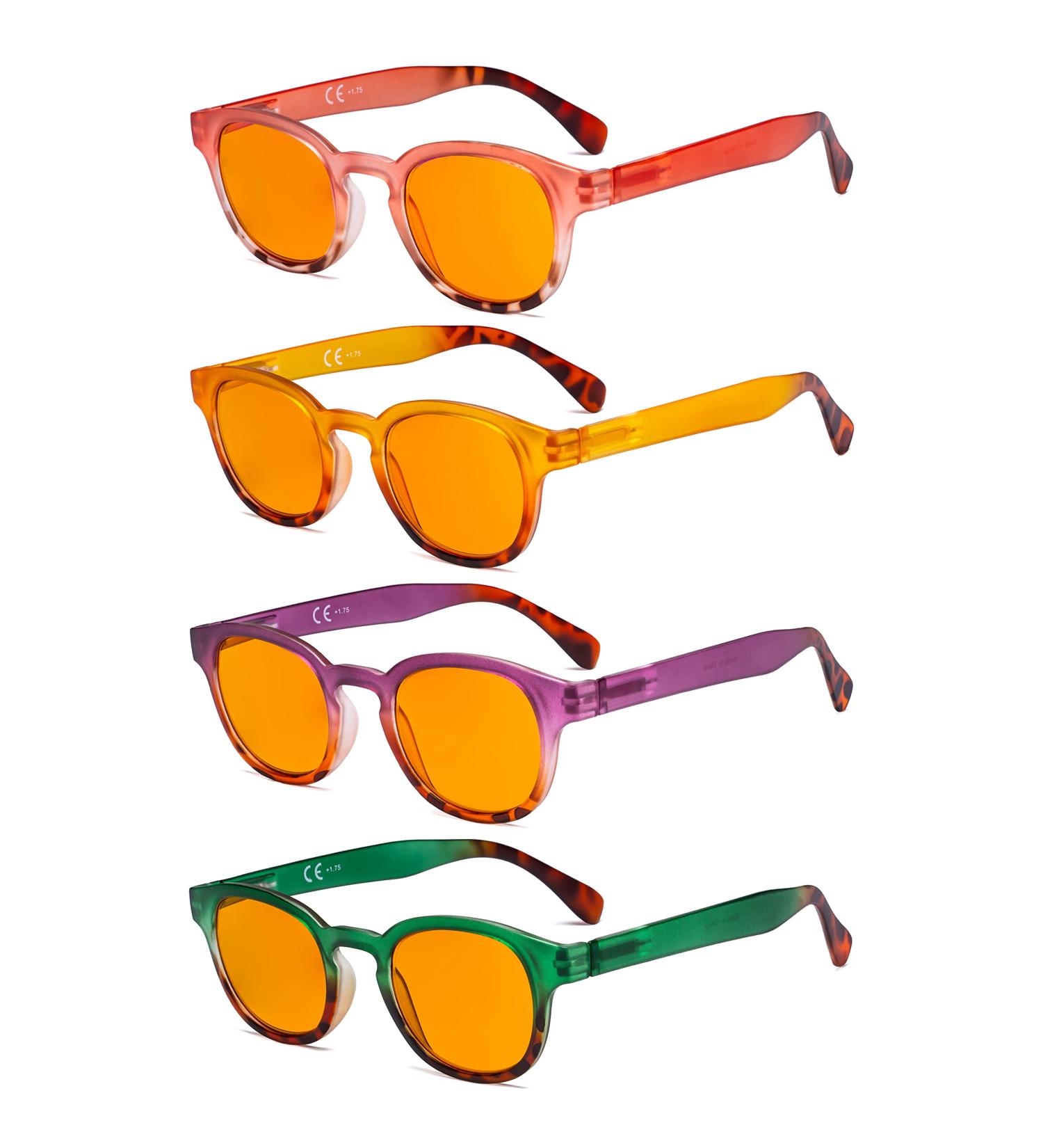 Eyekepper 4 Pack Ladies Computer Glasses - Blue Light Filter Anti Glare Reading Glasses +2.00 Orange Tinted - Shop Now for Women s Eye Protection - Buy Online on GoSupps.com