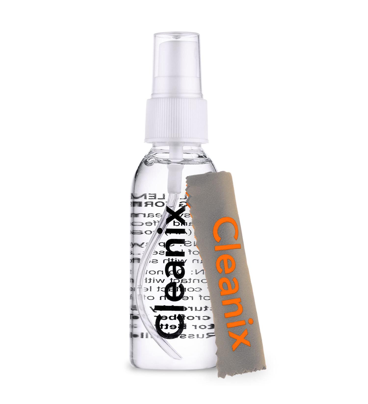 Alcohol Free Glasses Cleaner Kit With Microfiber Cloth - Eyeglass Cleaning Spray Bottle - Lens Cleaner in a Travel Kit - Also for Computer and Laptop Screens - Safe For All Lenses 60 ml (Pack of 1) - Buy Online on GoSupps.com