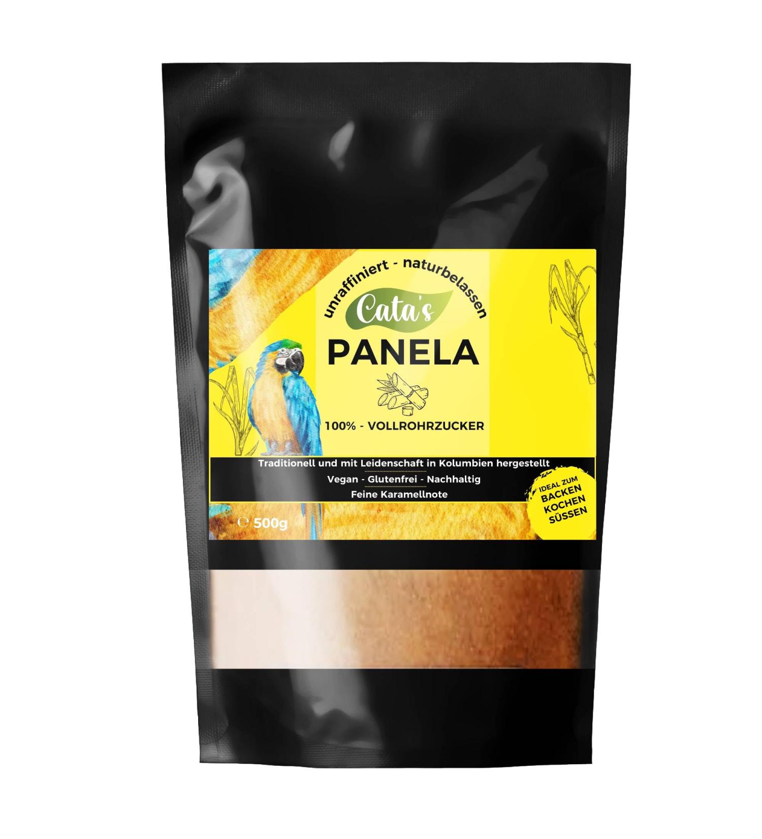 Cata's Panela Whole Cane Sugar 500g | Pure & Unrefined Natural Sweetener | International Shipping Available - Buy Online on GoSupps.com