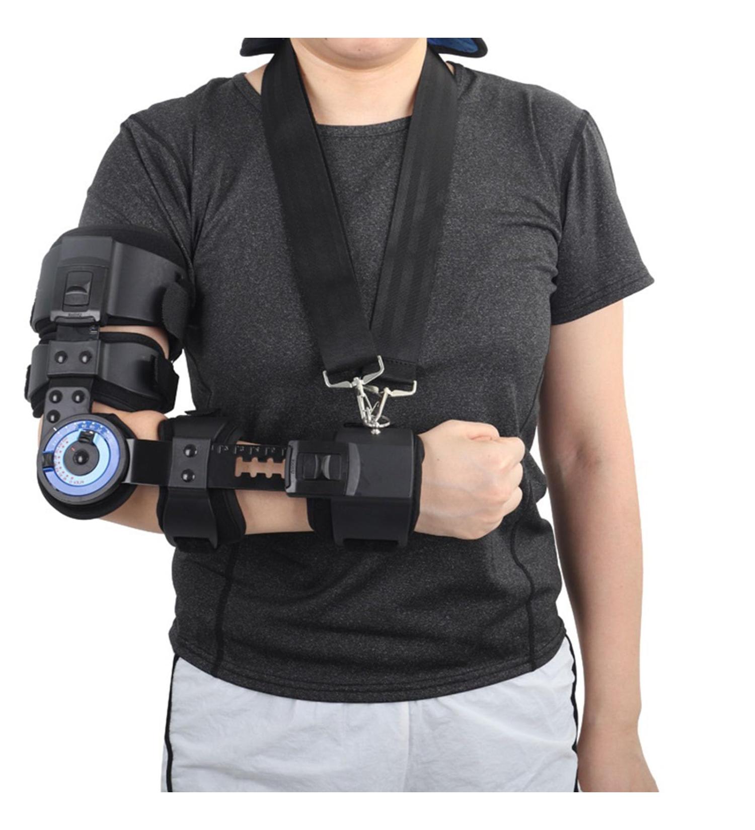 SFKLYU Hinged Elbow Brace | Adjustable Postoperative Arm Support & Stabilizer Splint for Right Arm Recovery - Buy Online on GoSupps.com