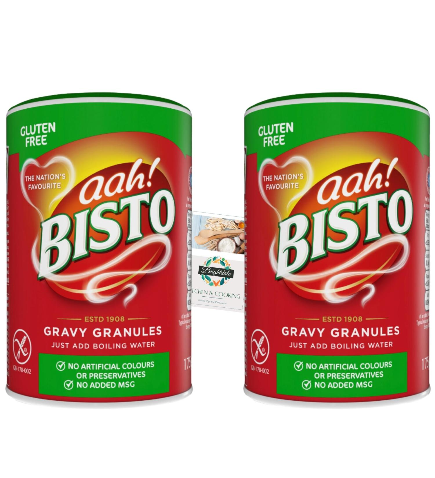 Gluten Free Gravy Bundle with Bisto Gluten Free Gravy Granules 175g 2 Pack + Brightdale Kitchen Booklet - Buy Online on GoSupps.com