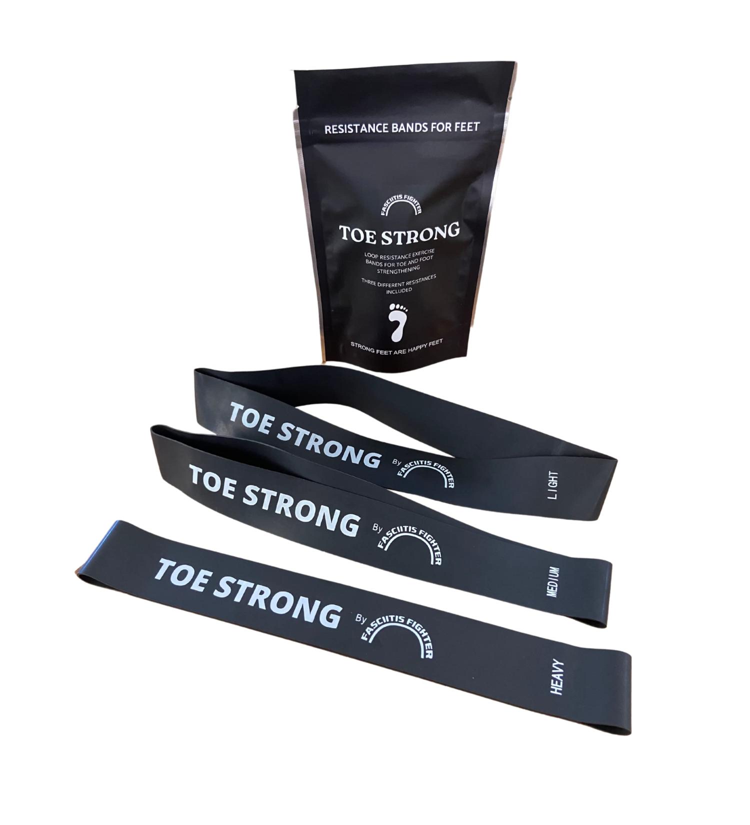 Toe Strong Loop Resistance Bands for Foot, Toe, and Ankle Exercise - Buy Online on GoSupps.com