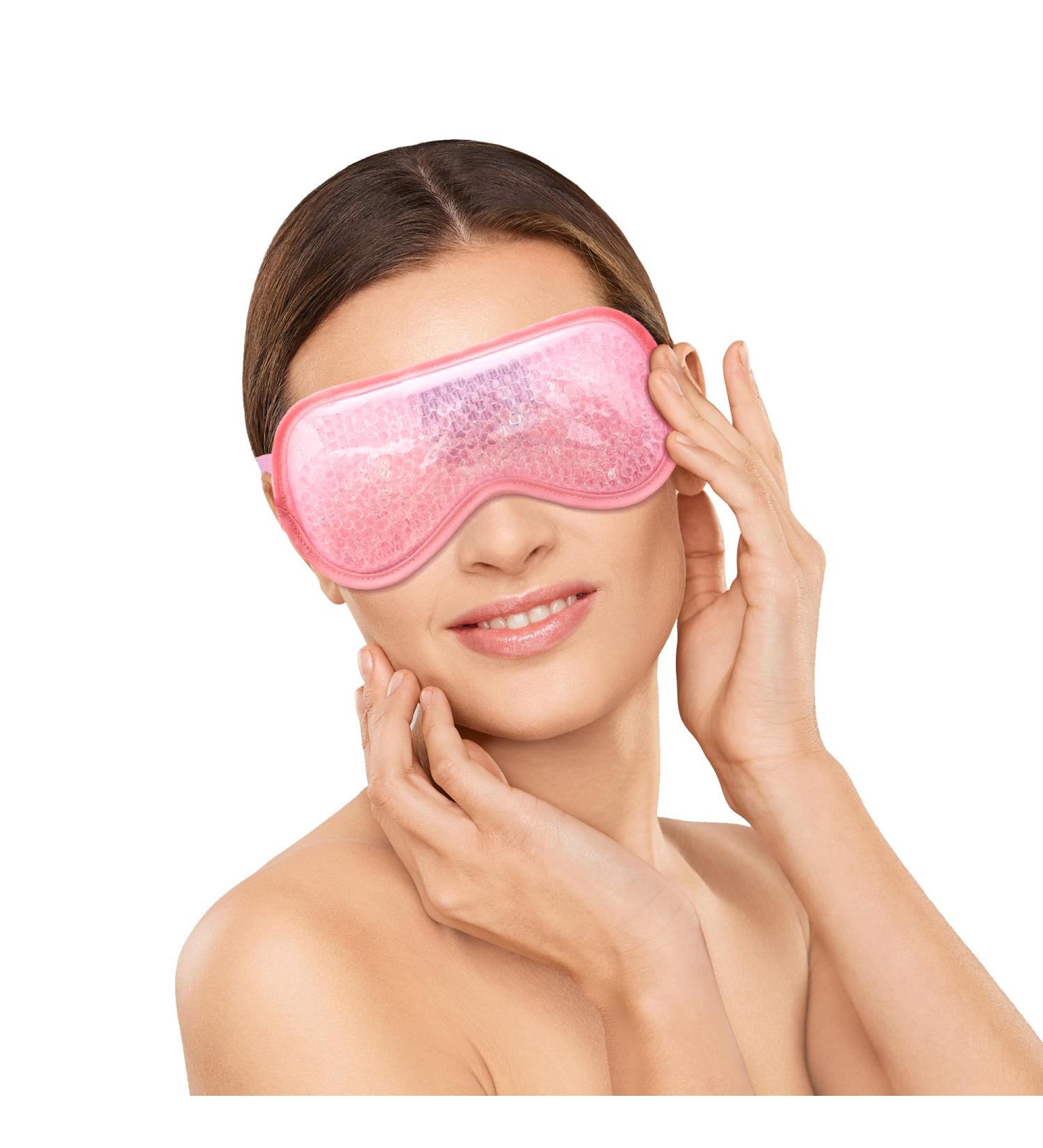 ASAB Cooling Eye Mask Gel Eye Mask with Soft Plush Double Sided Eye Mask for Puffy Eyes Reduces Headache Migraine Sinus Pain Reusable Cold Eye Mask for Hot Cold Use Ice Eye Mask for Dry Eyes (Pink) - Buy Online on GoSupps.com