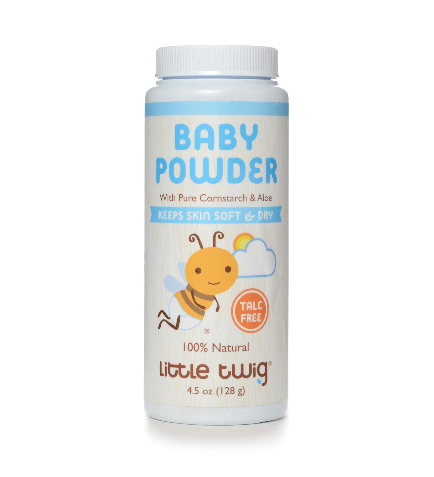 Little Twig Baby Powder - 100% Talc-Free & Fragrance-Free - 4.5 oz - Buy Online on GoSupps.com