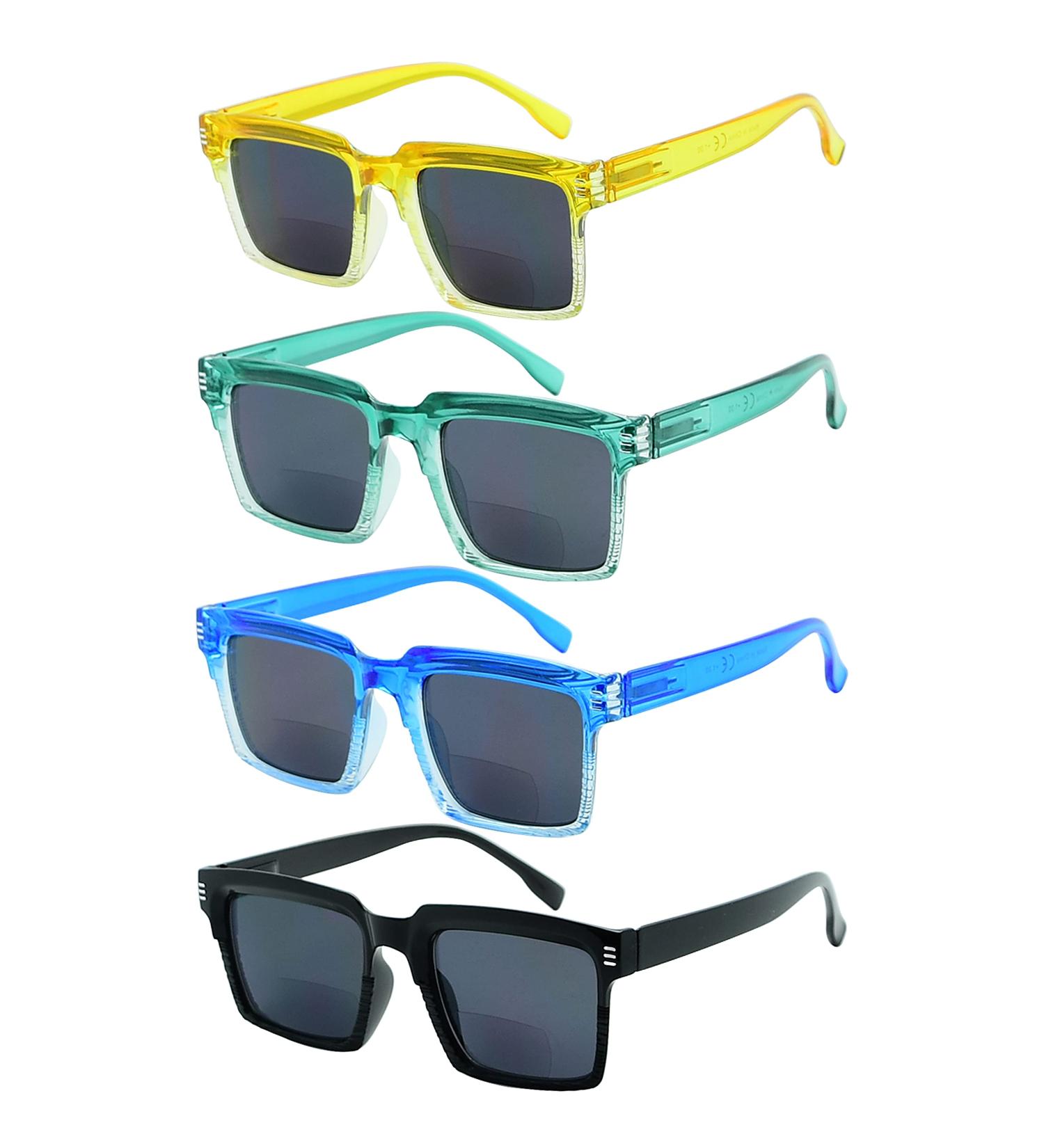 Eyekepper 4-Pack Stylish Bifocal Reading Glasses for Women - +2.50 Grey Lens Readers - Buy Online on GoSupps.com