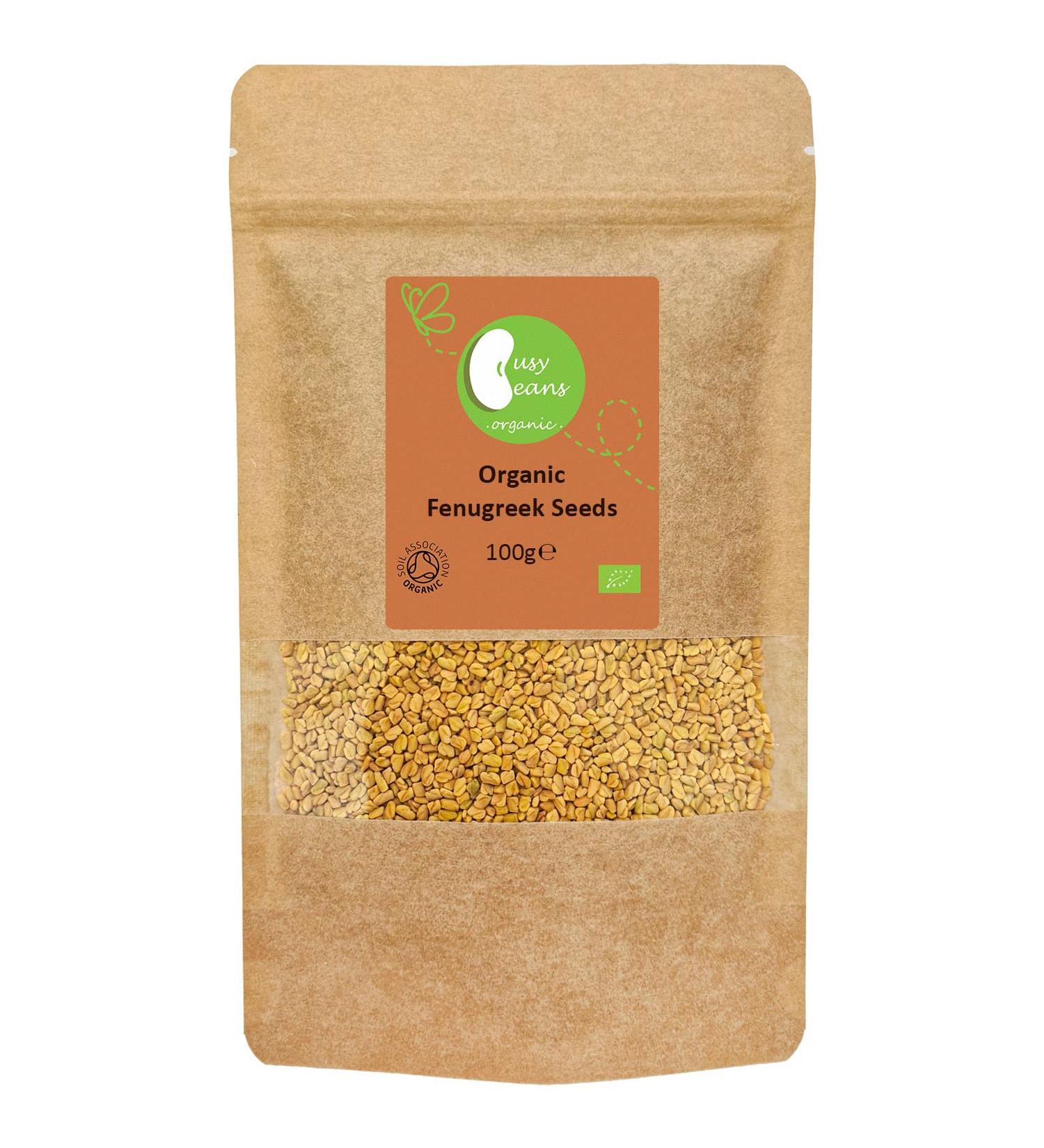 Busy Beans Organic Fenugreek Seeds - 100g | Certified Organic - Buy Online on GoSupps.com