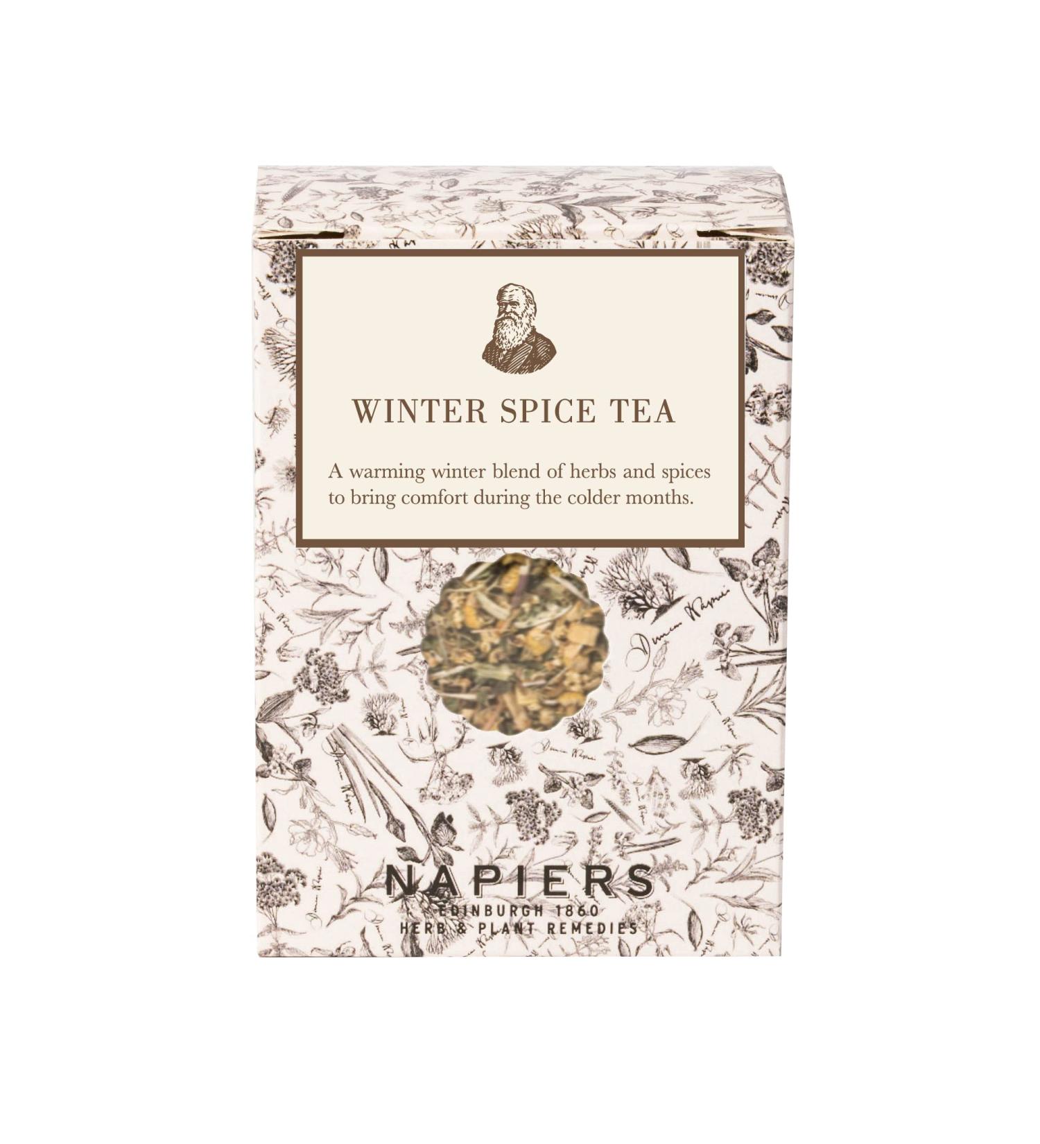 Napiers Winter Spice Herbal Tea Blend | 100g Loose Leaf Tea for Cozy Comfort in Cold Months - Buy Online on GoSupps.com