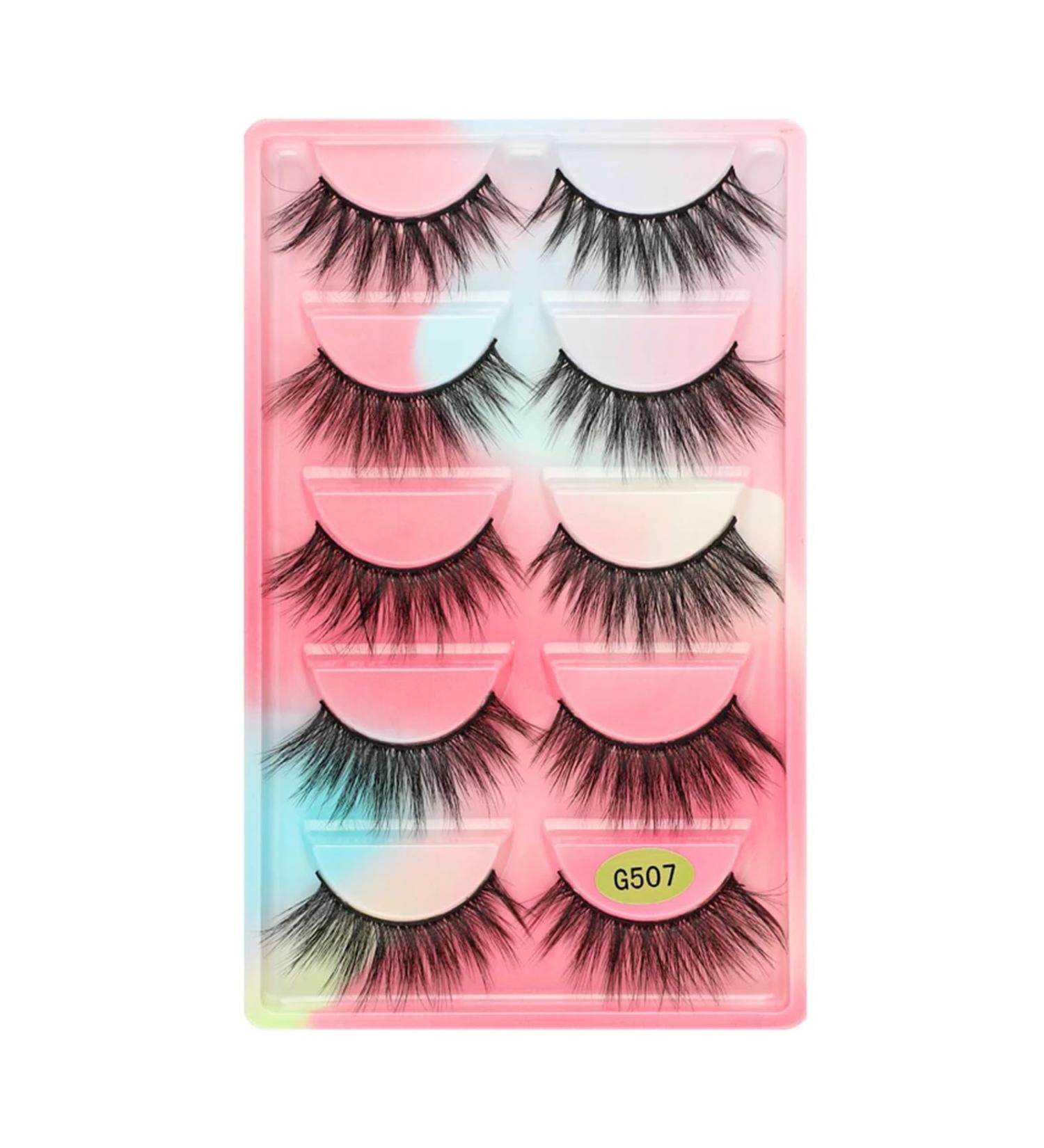 UAMOU 2-50 Boxes Eyelashes faux mink lashes natural 3d mink eyelashes volume false lashes in bulk cilios Cheerfully (Color : 5 Pairs G507CS Size : 40 Boxes) - Buy Online on GoSupps.com
