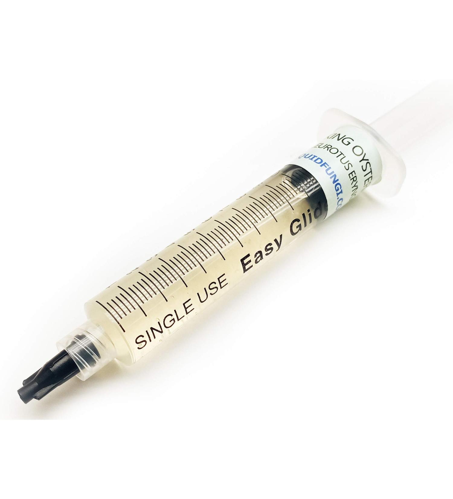 King Oyster Mushroom (Pleurotus eryngii) Liquid Culture Syringe for Mushroom Cultivation on Grain or Agar - Buy Online on GoSupps.com