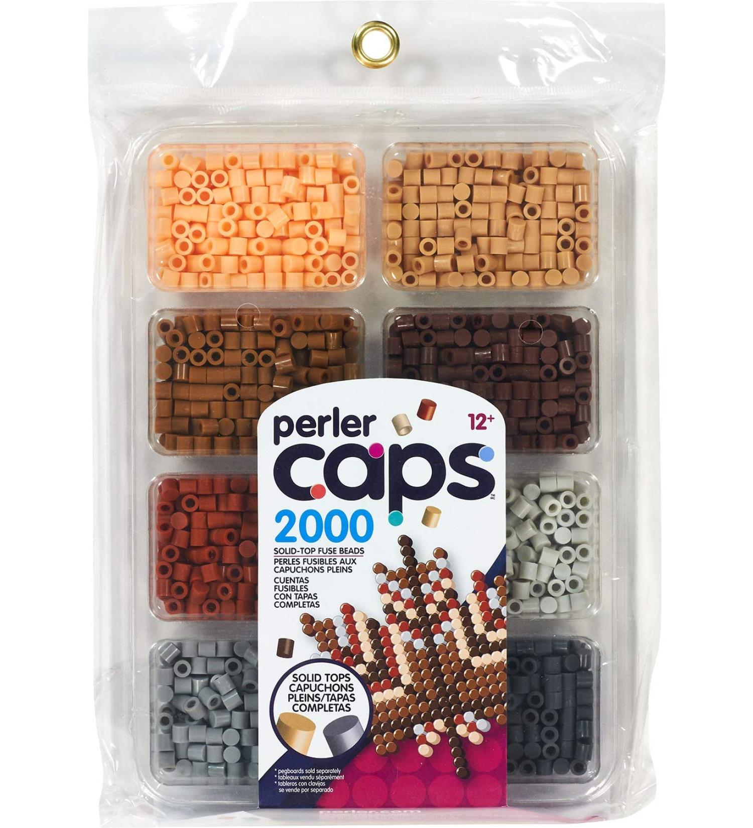 Perler Neutral Colors Caps Bead Tray - 2000pcs | High-Quality Craft Supplies - Buy Online on GoSupps.com