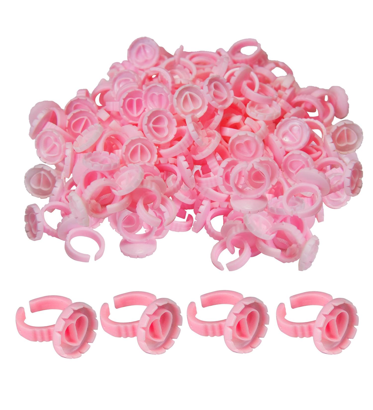 100 Pi ces Colle Bagues Support Colle Cils Tasses Anneaux Colle Bagues En Plastique Pour Extension Cils Jetables Anneaux D'extension Cils Anneau Colle Pour Tatouage Pigment Extensions Cils - Buy Online on GoSupps.com