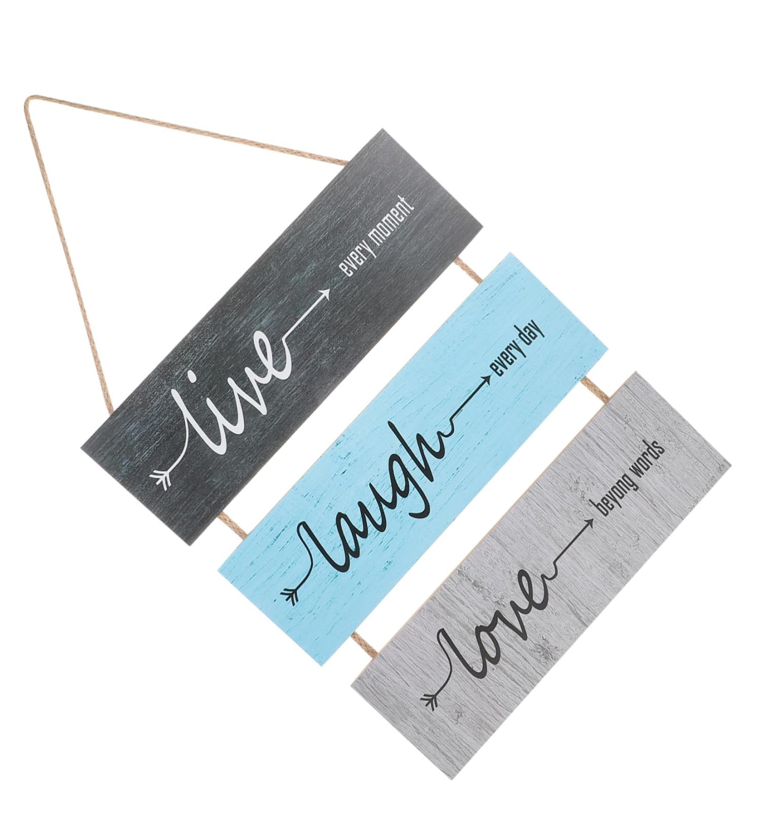 Abaodam Decorative Wooden Pendant Fall Decorations for Home Rustic Wood Wall Decoration Wood Wall Art Office 35X30CM As Shown1 - Buy Online on GoSupps.com