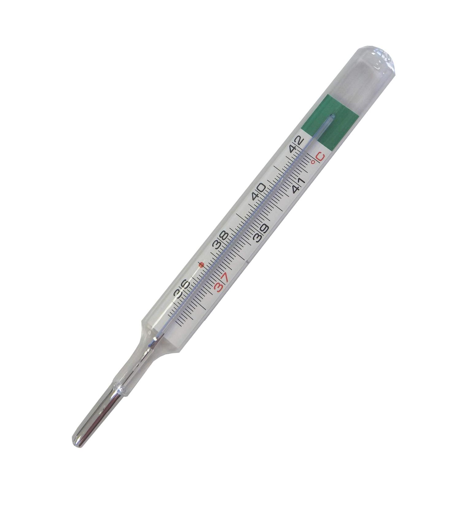 Buy Mercury-Free Clinical Glass Thermometer | Classic Design for Accurate Fever Measurement - International Shipping Available - Buy Online on GoSupps.com