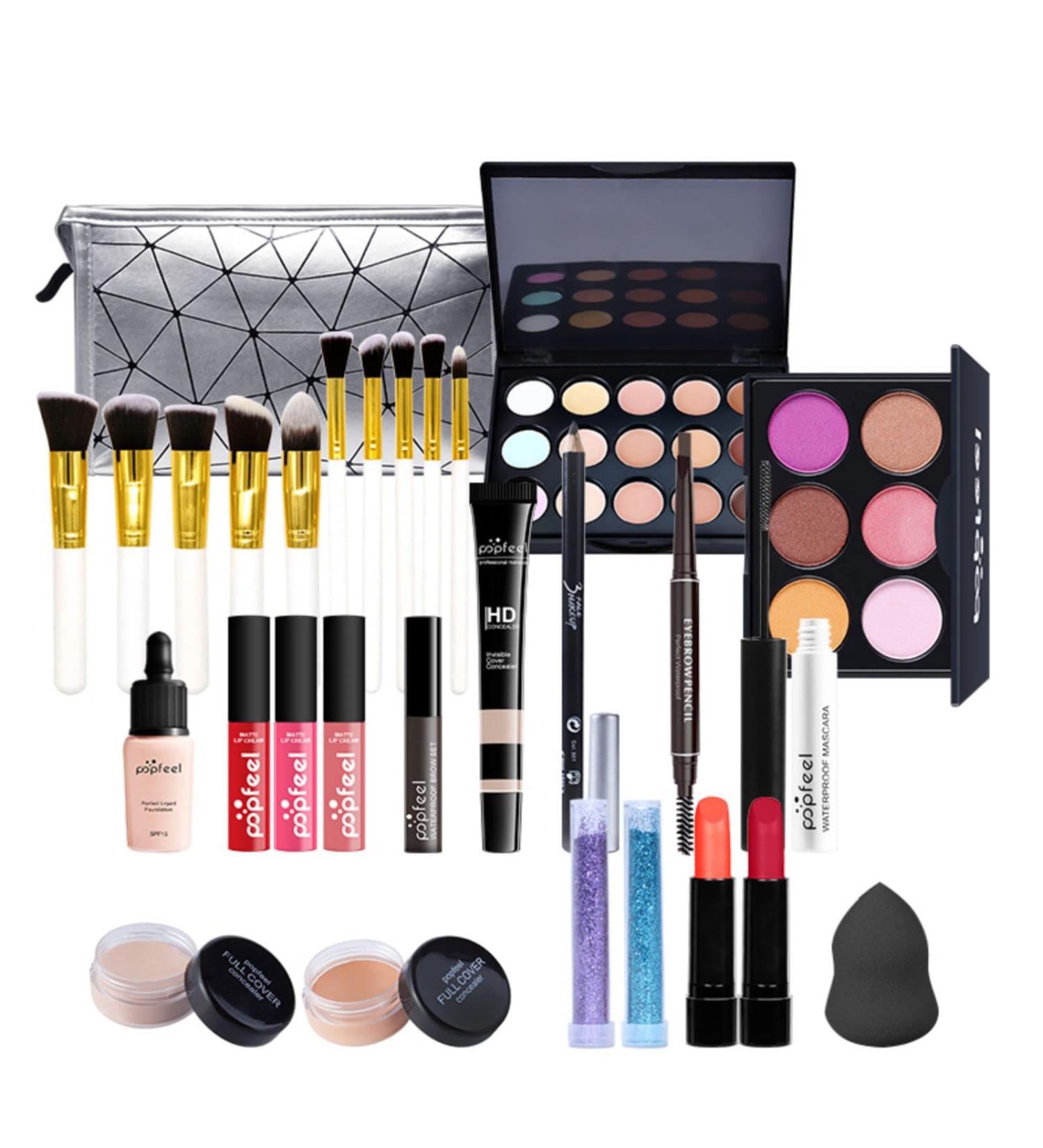 28th Makeup Box Set - Professional Cosmetics for Teen Girls | Eyeshadow Lip Gloss Rouge & Concealer - Buy Online on GoSupps.com