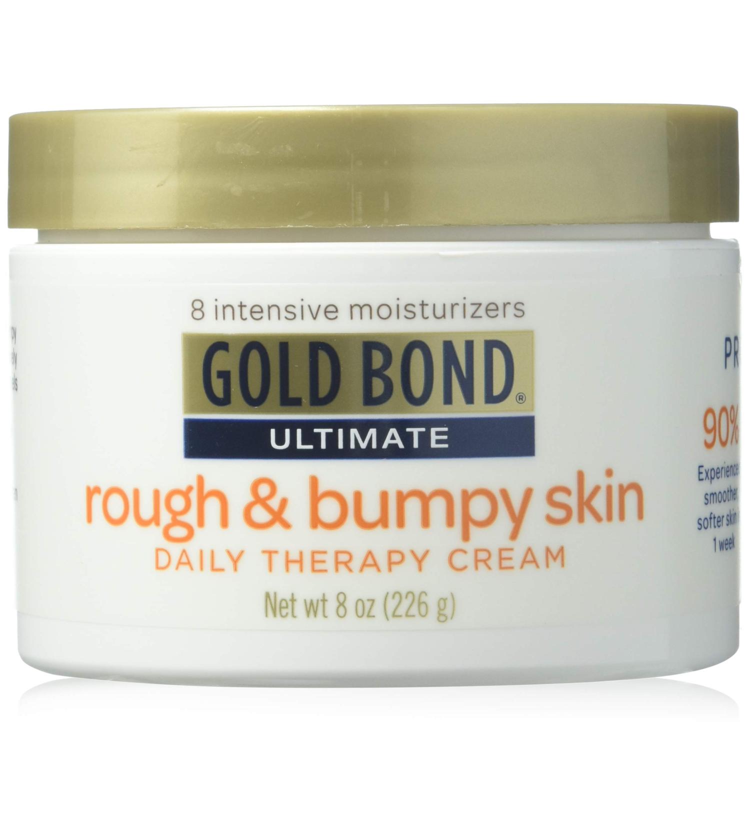 Gold Bond Ultimate Rough & Bumpy Skin Therapy Cream 8oz Jar (Pack of 3) - Unscented - Buy Online on GoSupps.com